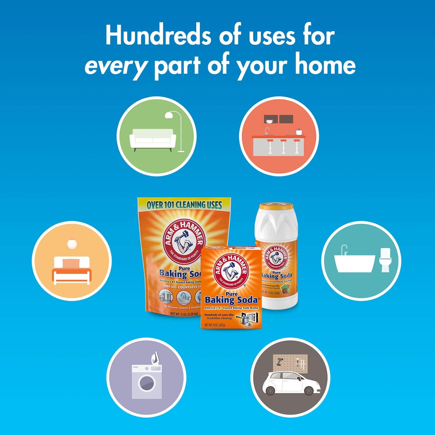 Arm & Hammer Pure Baking Soda, 13.5 lbs.