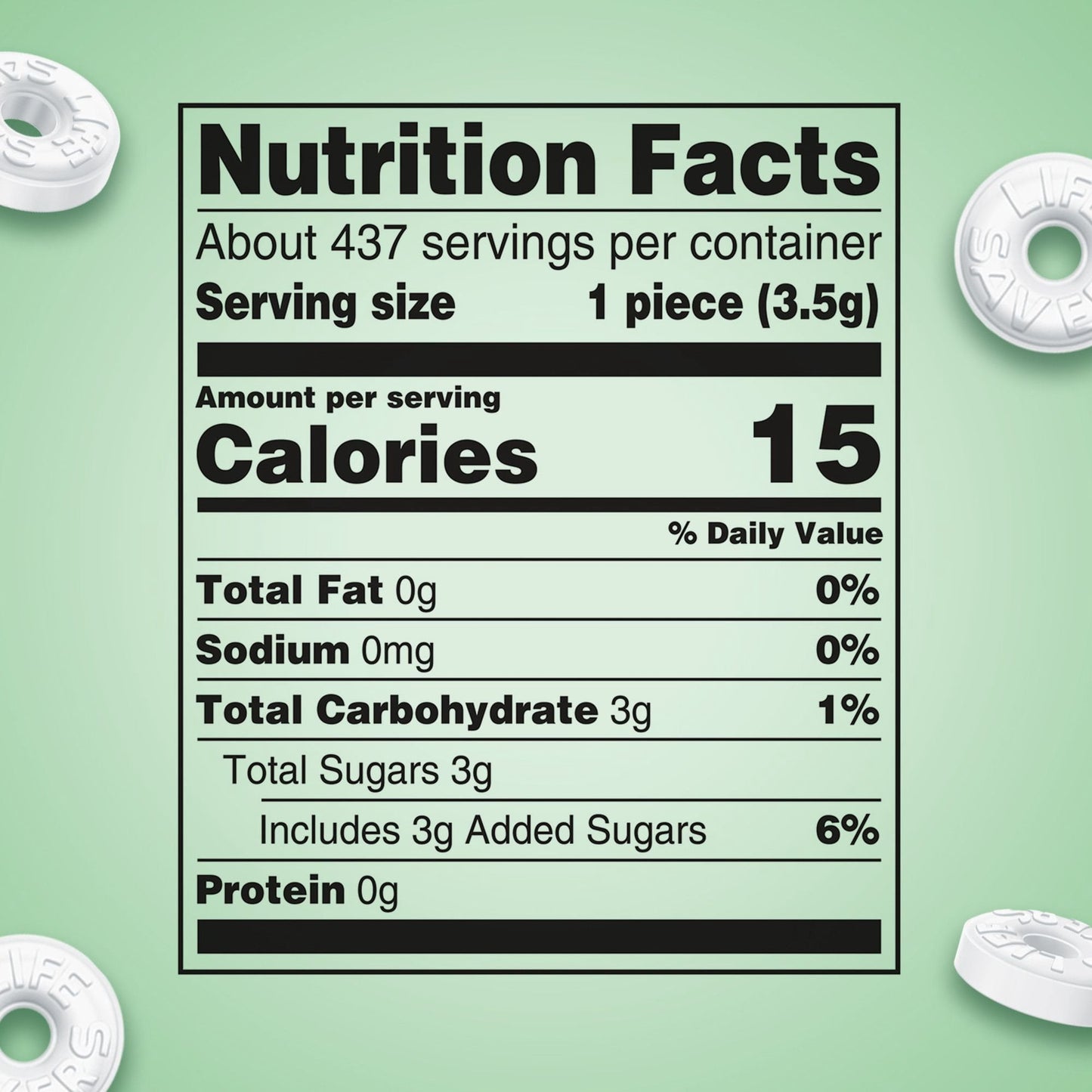 Life Savers Wint-O-Green Mints Hard Candy, 3 lbs.