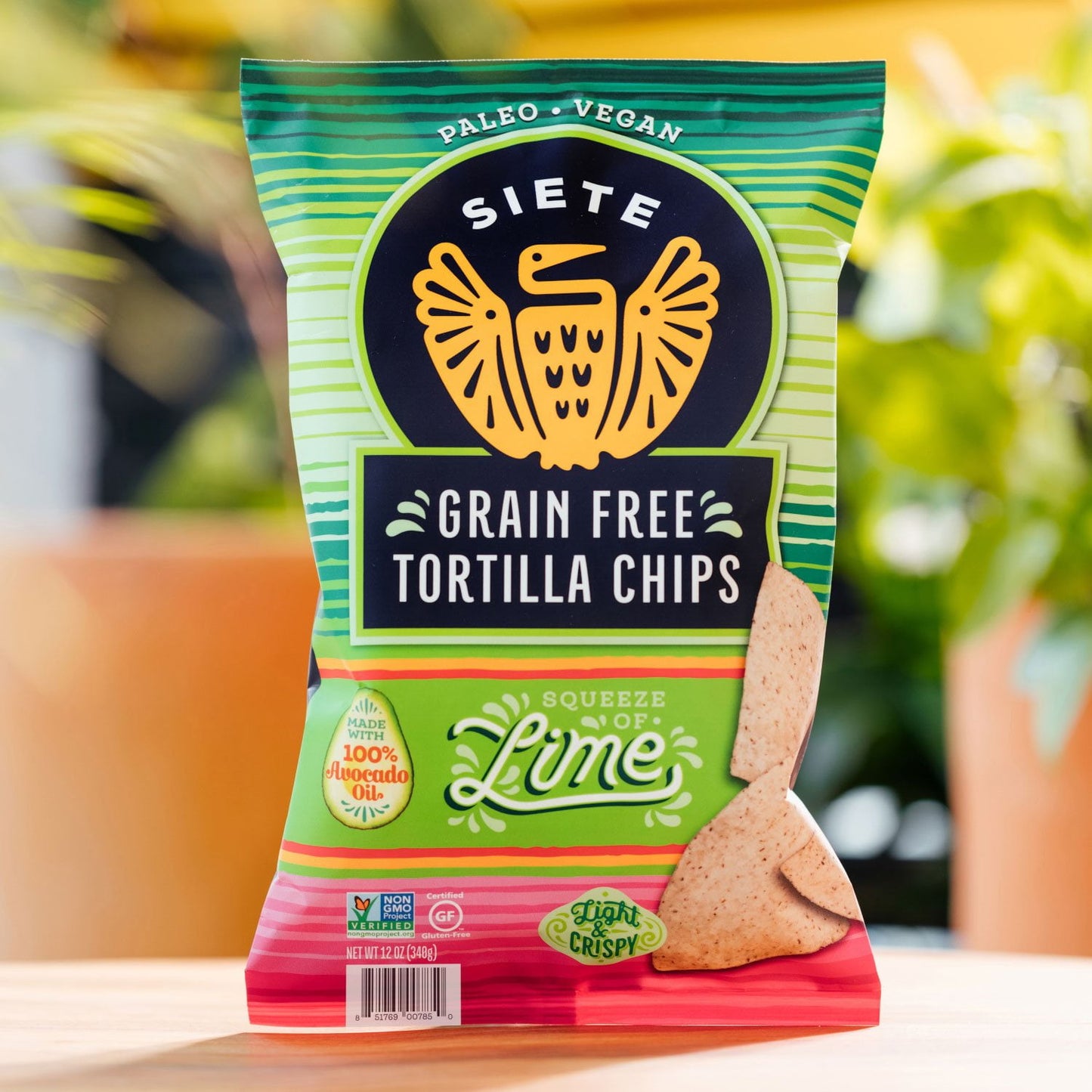 Siete Lime Grain-Free Tortilla Chips, 12 oz.