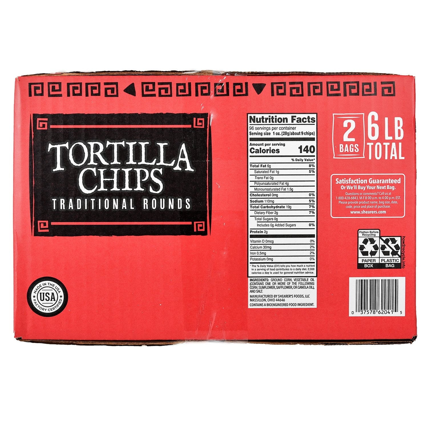 Shearer's Foods Round Tortilla Chips, 2 pk., 48 oz.