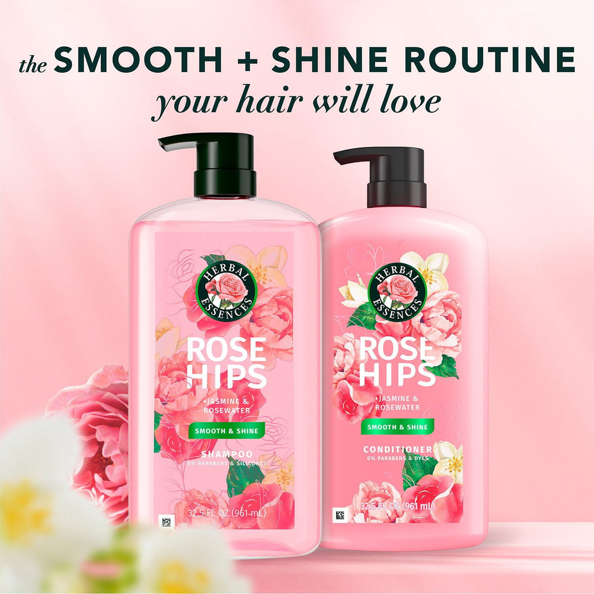 Herbal Essences Rose Hips Shampoo and Conditioner, 32.5 fl. oz., 2 pk.