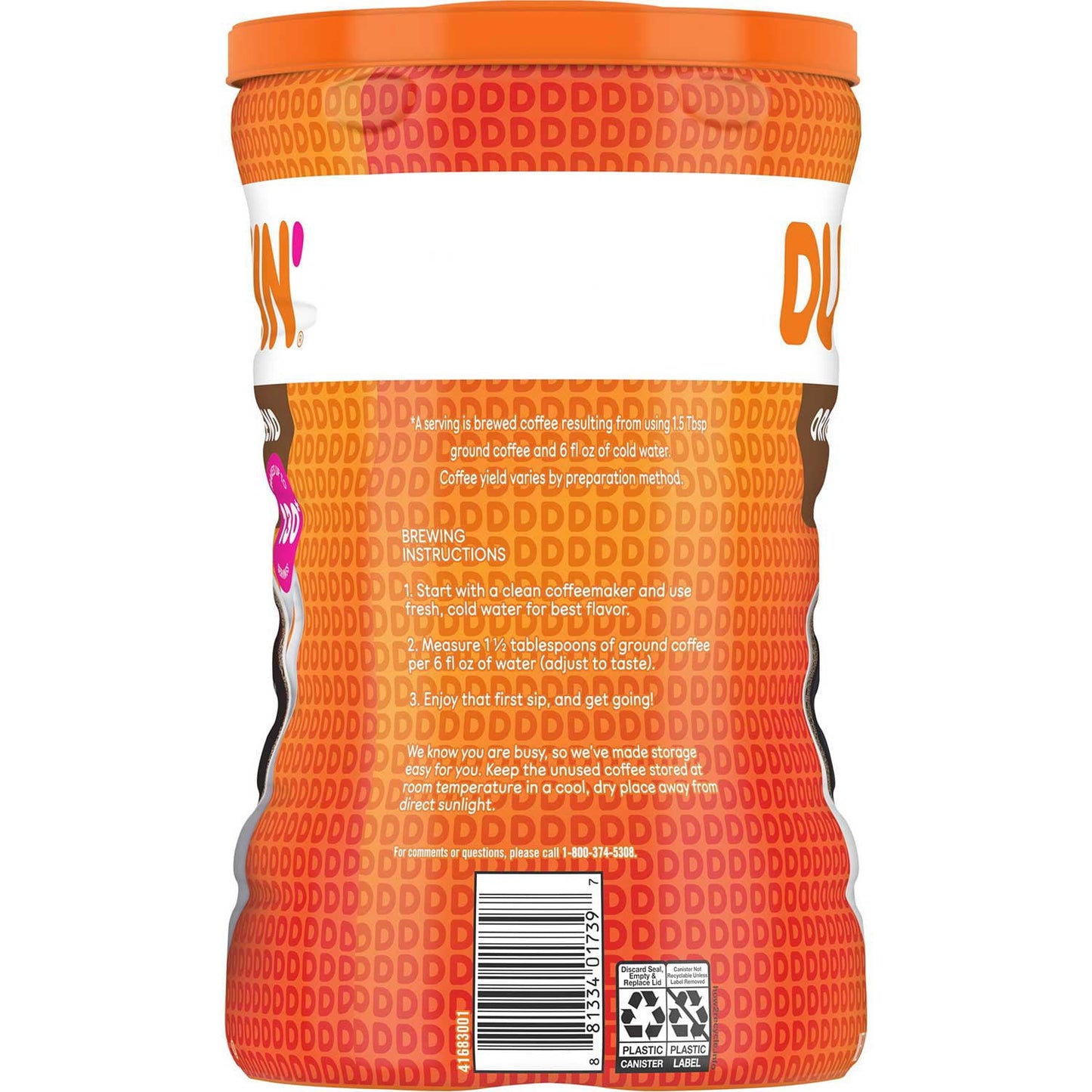 Dunkin' Medium Roast Ground Coffee, Original Blend, 40 oz.