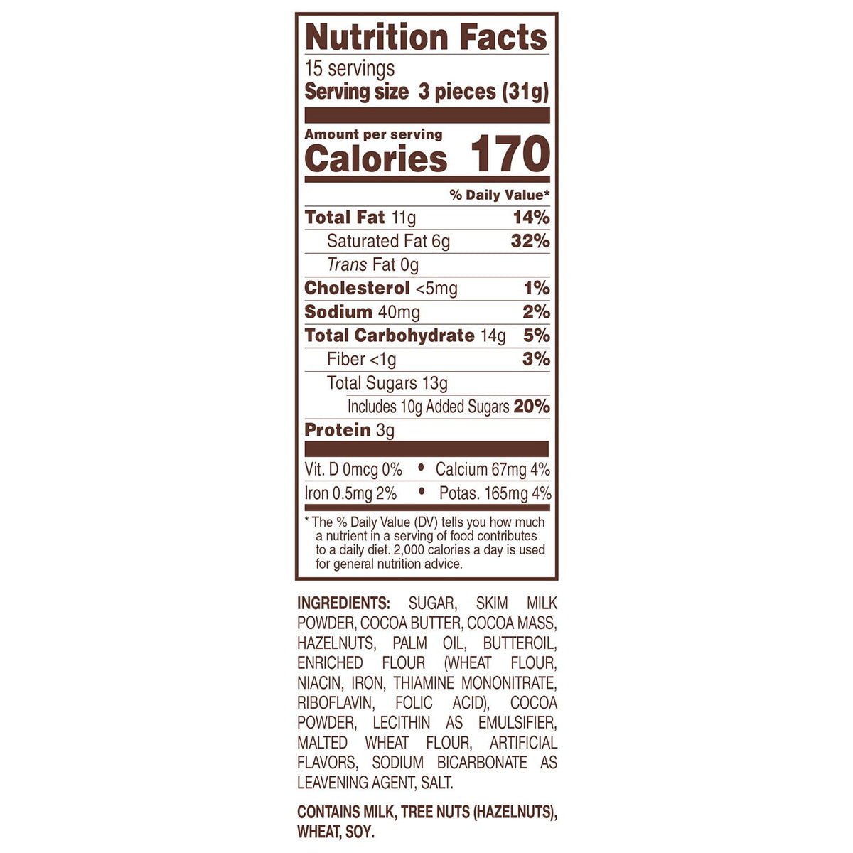 Ferrero Rocher Assorted Chocolate Squares with Hazelnut and Crunchy Crispies, 16.6 oz.