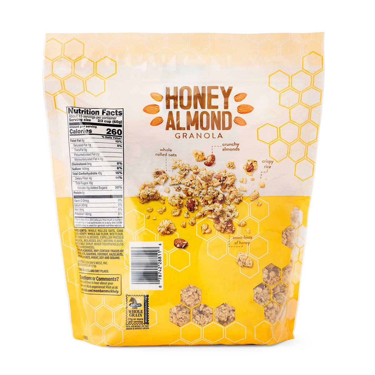 Member's Mark Honey Almond Granola, 32 oz.
