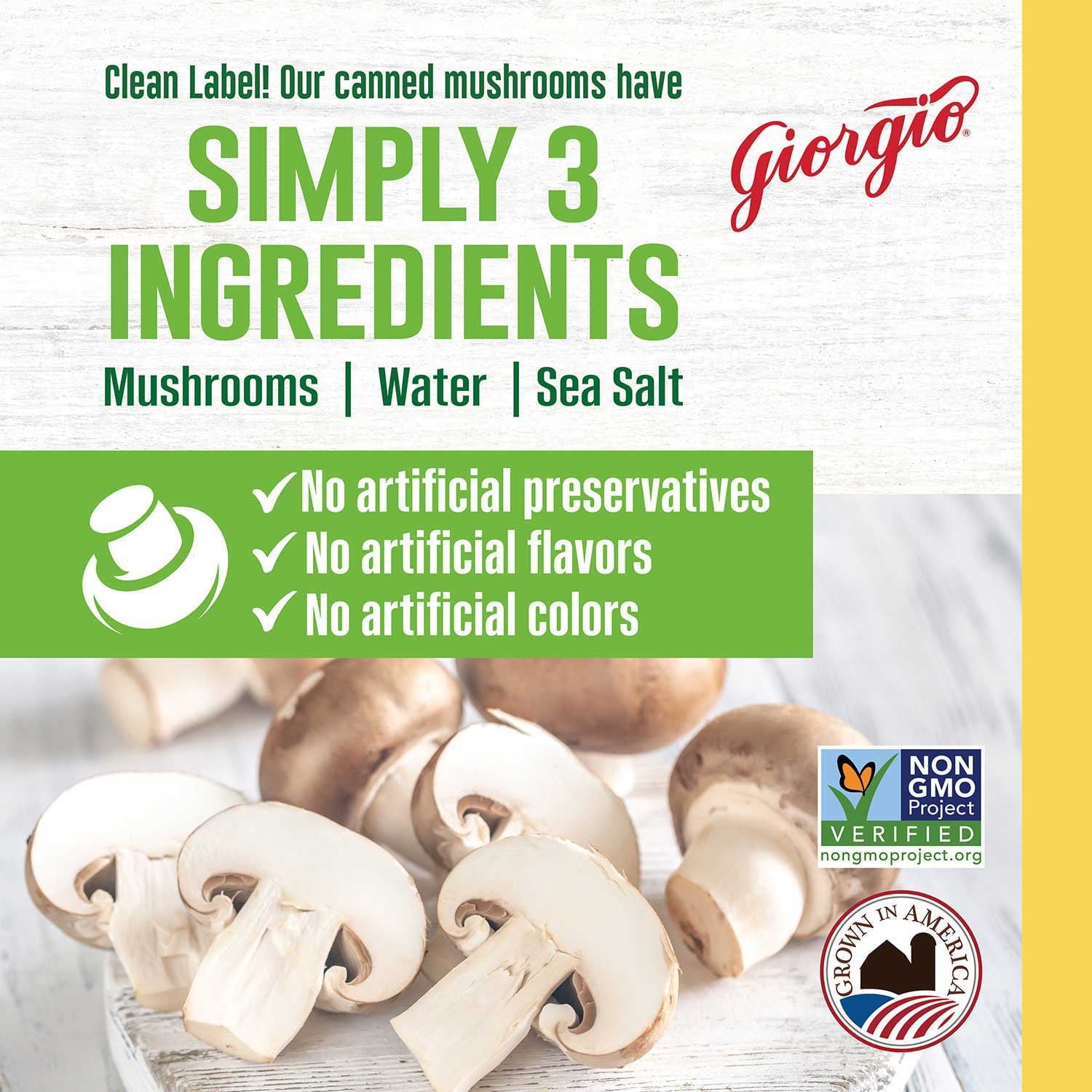 Giorgio Mushroom Pieces and Stems, 4 oz., 12 ct.