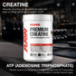 RAW Nutrition Creatine Monohydrate Powder, Unflavored, 510g 100 Servings