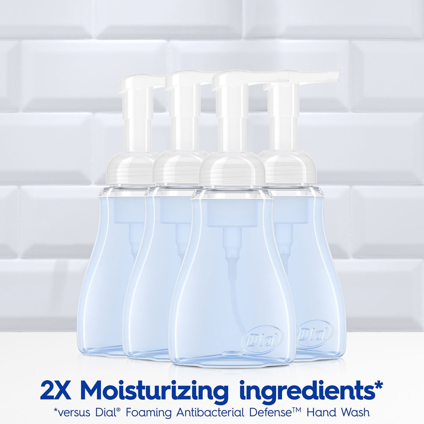 Dial Antibacterial Foaming Hand Soap, Spring Water, 7.5 fl. oz., 4 pk.