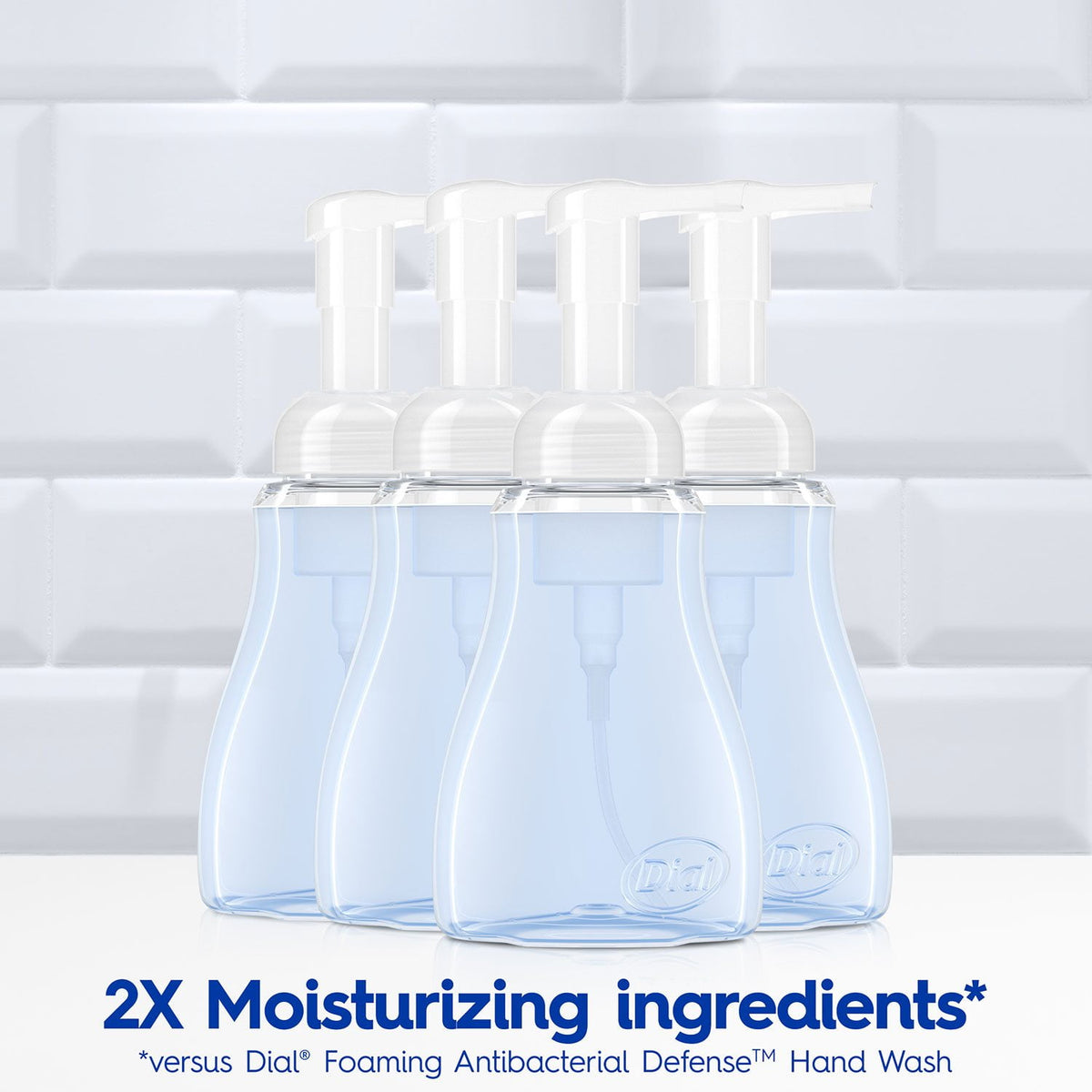 Dial Antibacterial Foaming Hand Soap, Spring Water, 7.5 fl. oz., 4 pk.