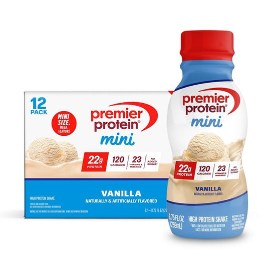Premier Protein Mini Protein Shakes, Vanilla, 8.75 fl. oz., 12 pk.
