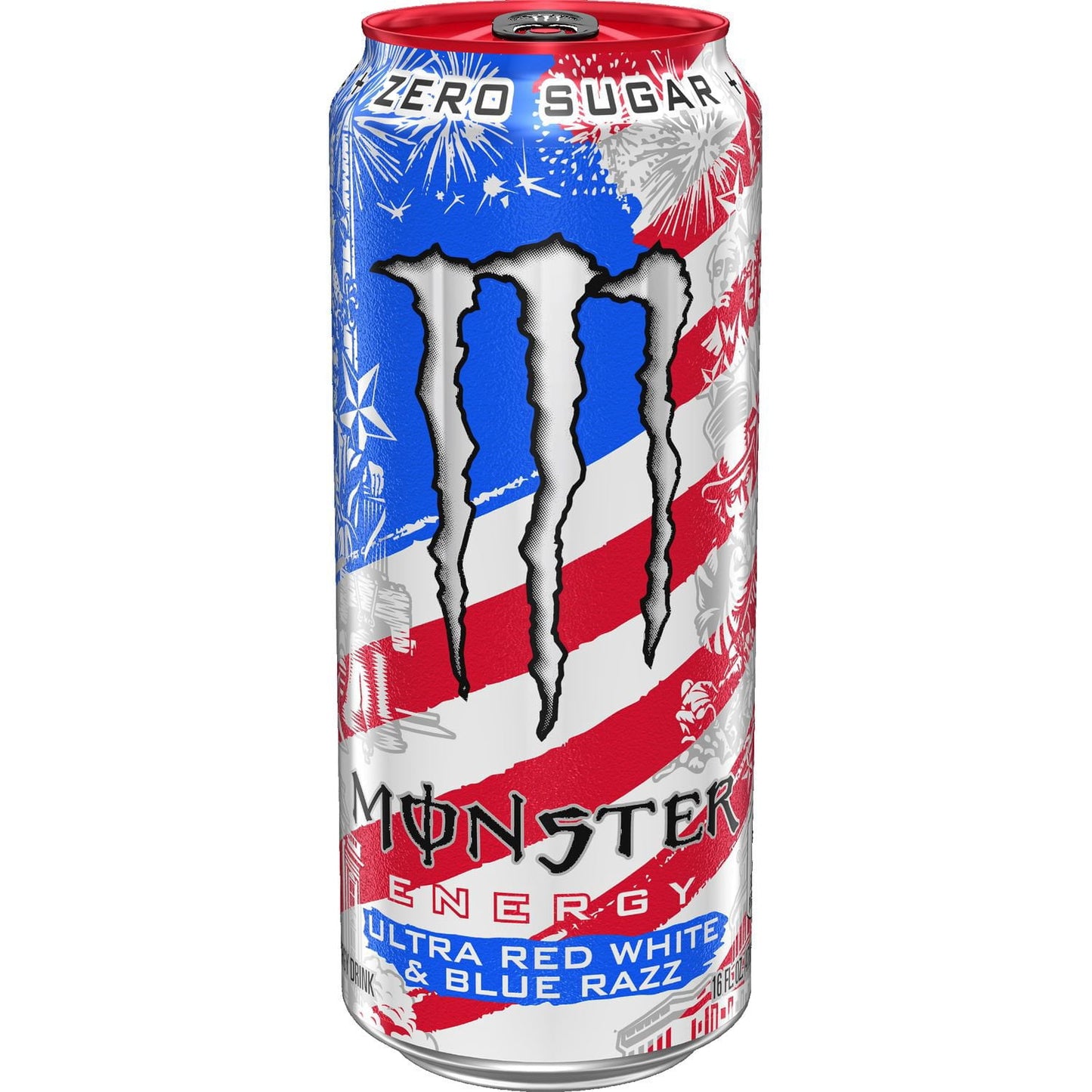 Monster Energy Ultra, Sugar Free Energy Drink, Red White & Blue Razz, 16 fl. oz., 18 pk.
