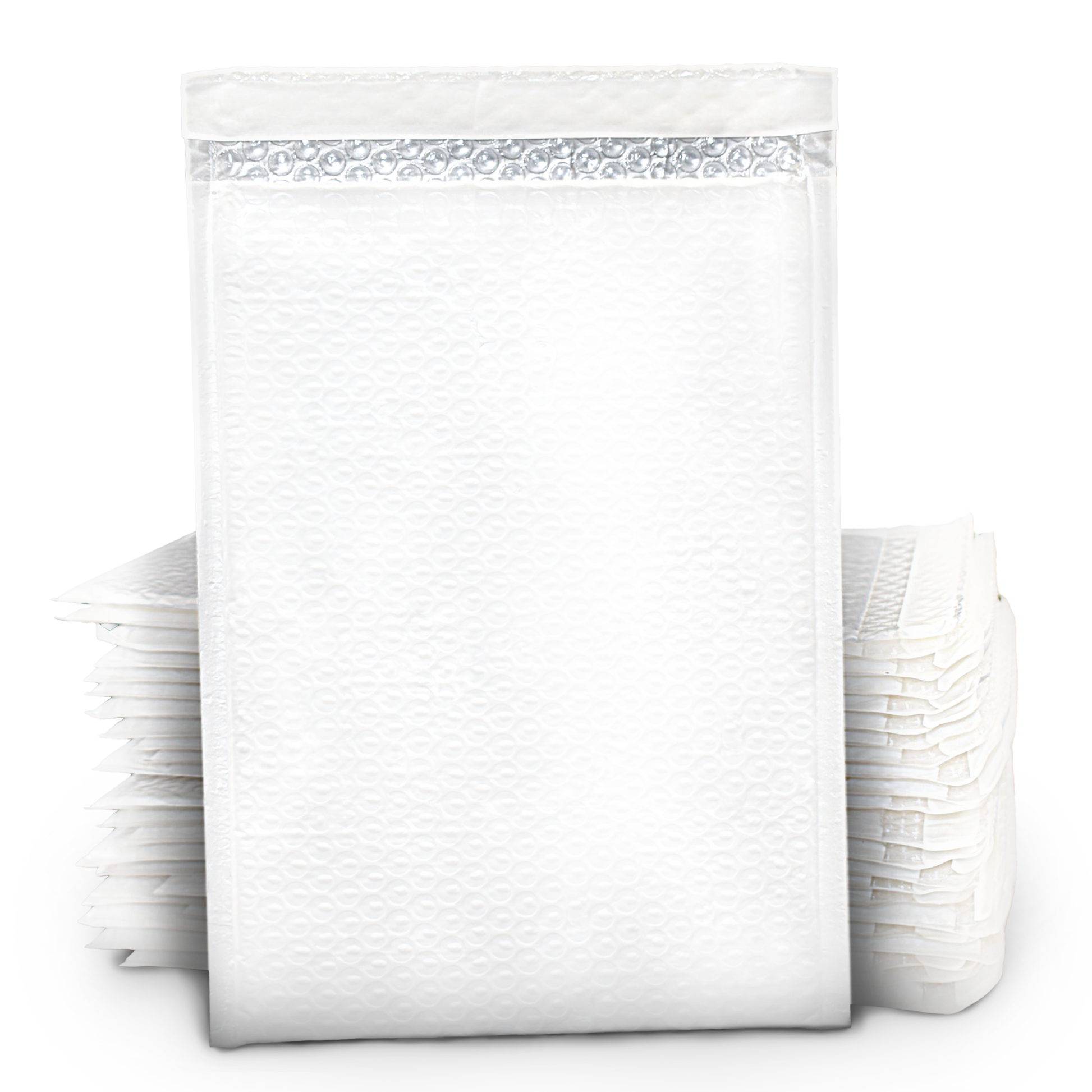 Bubble Poly Mailer, 8”x12” (White/Gray) - 10 Mailers