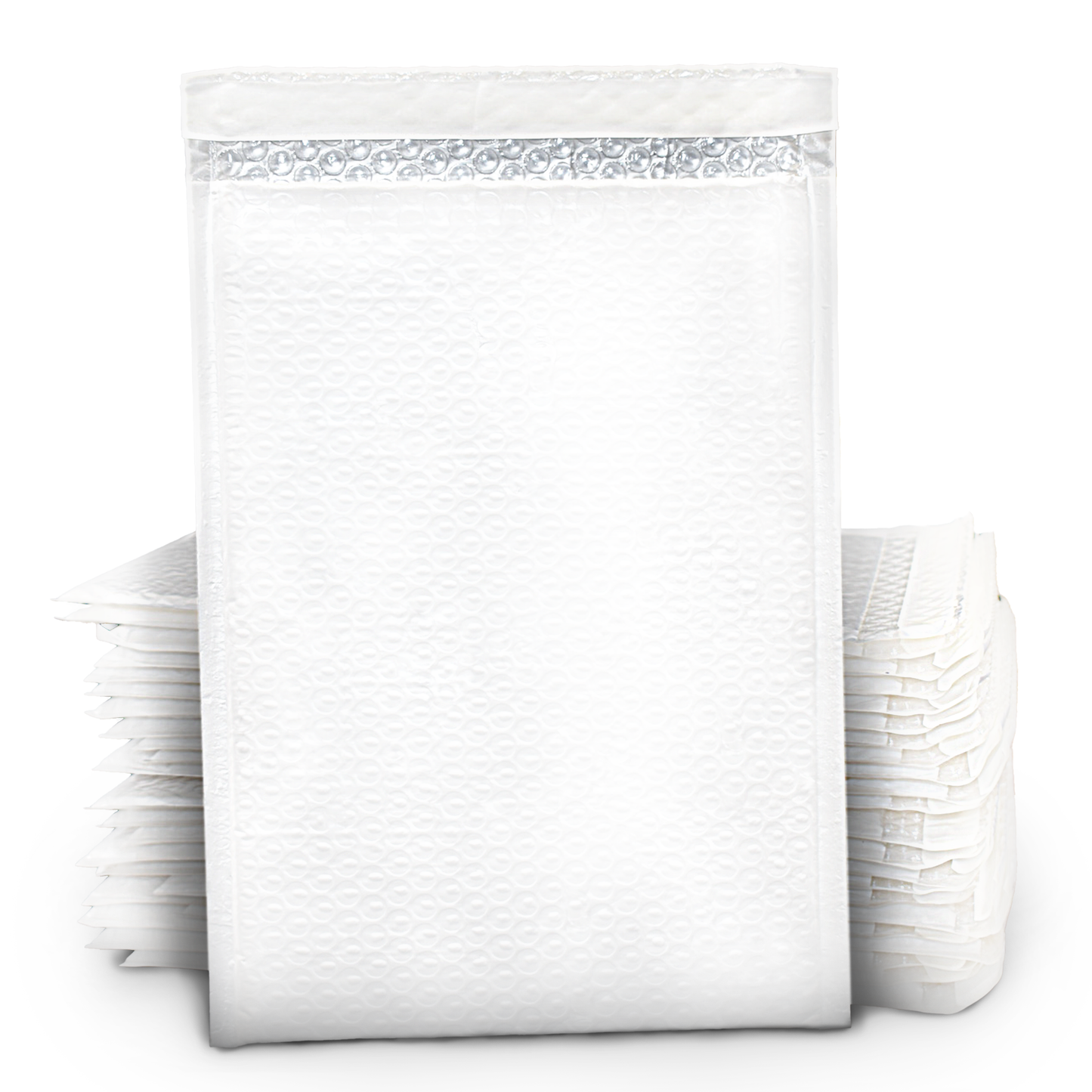 Bubble Poly Mailer, 8”x12” (White/Gray) - 5 Mailers