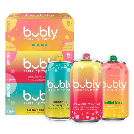 bubly Sparkling Water Variety Pack, 12 fl oz., 24 pk.