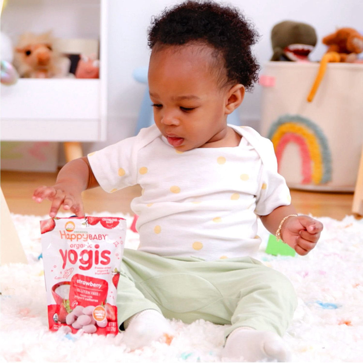 HappyBABY Organics Yogis Melts Variety Pack, 1 oz., 4ct.