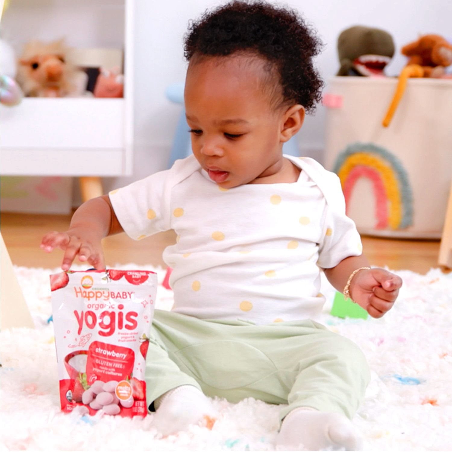 HappyBABY Organics Yogis Melts Variety Pack, 1 oz., 4ct.
