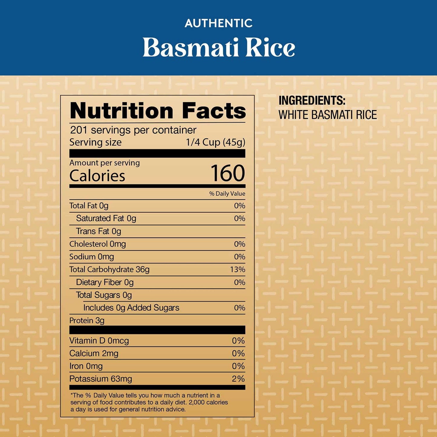 Royal Basmati Rice, 20 lbs.