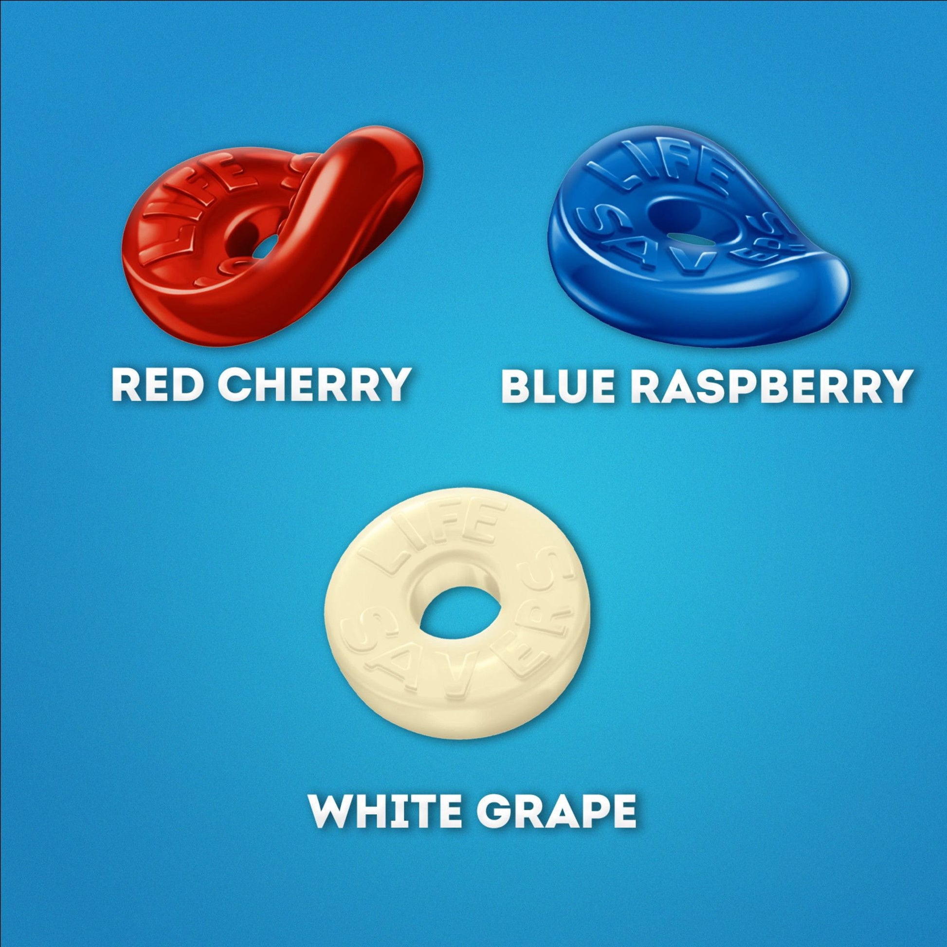 Lifesavers Red, White, and Blue Gummies, 38oz.