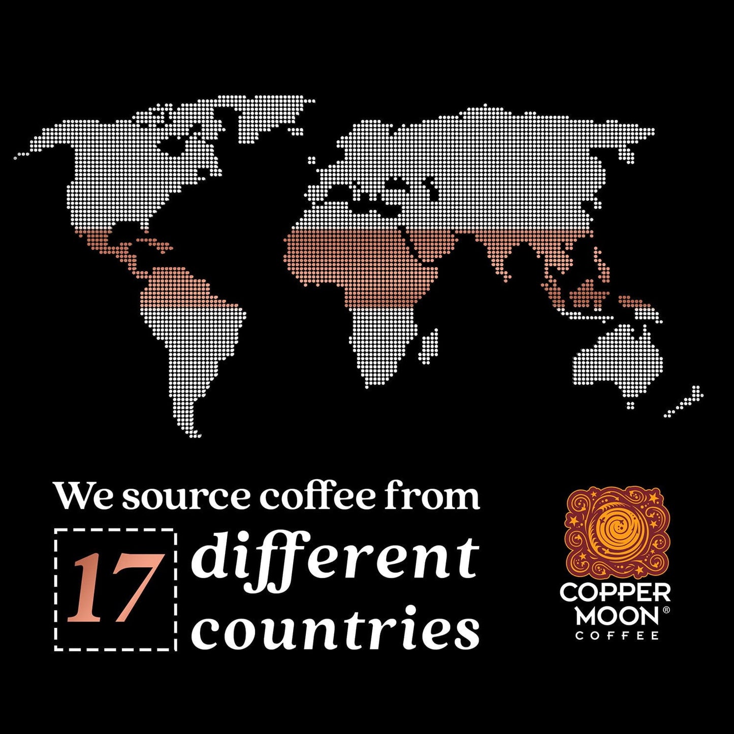 Copper Moon Coffee Dark Roast Whole Bean Coffee, Sumatra Blend, 32 oz.