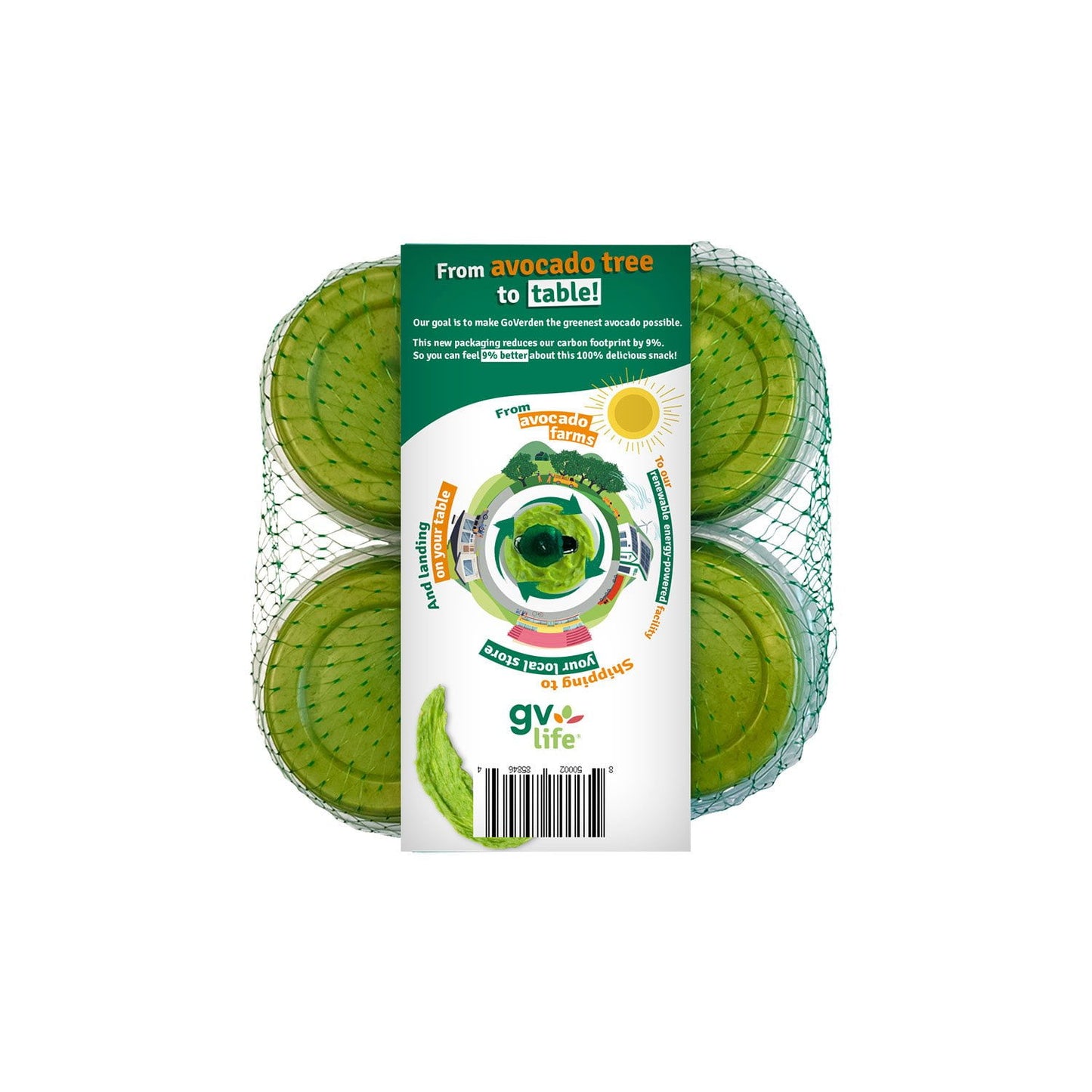 GoVerden Perfectly Ripe Avocado 2 oz. cups, 16 ct.