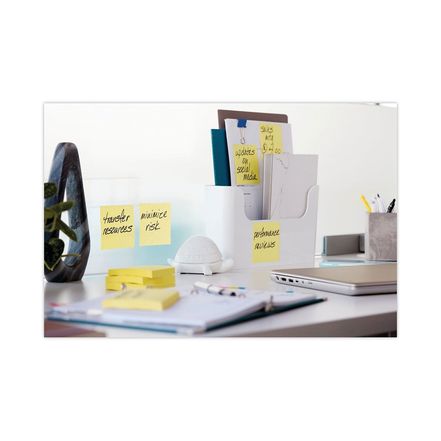 Post-it Notes Super Sticky Pads, 3" x 3", Canary Yellow, 24 Pads, 2,160 Total Sheets