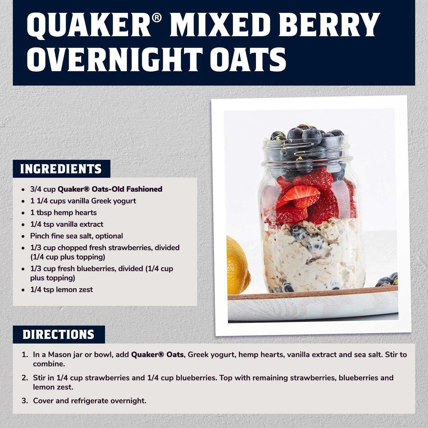 Quaker Old Fashioned Oats, 160 oz.