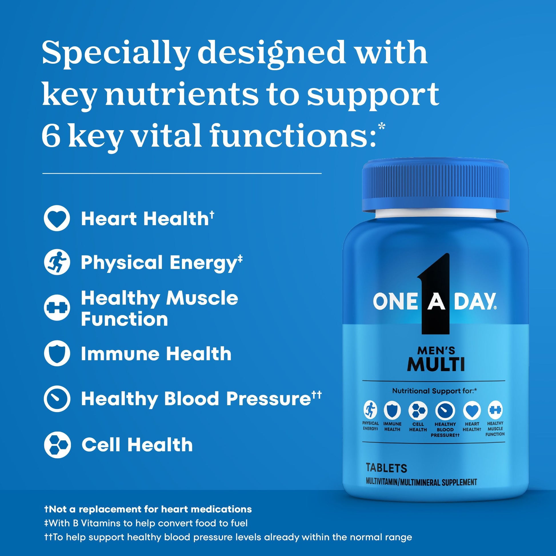 One A Day Men's Health Formula Multivitamin Tablets, 300 ct.