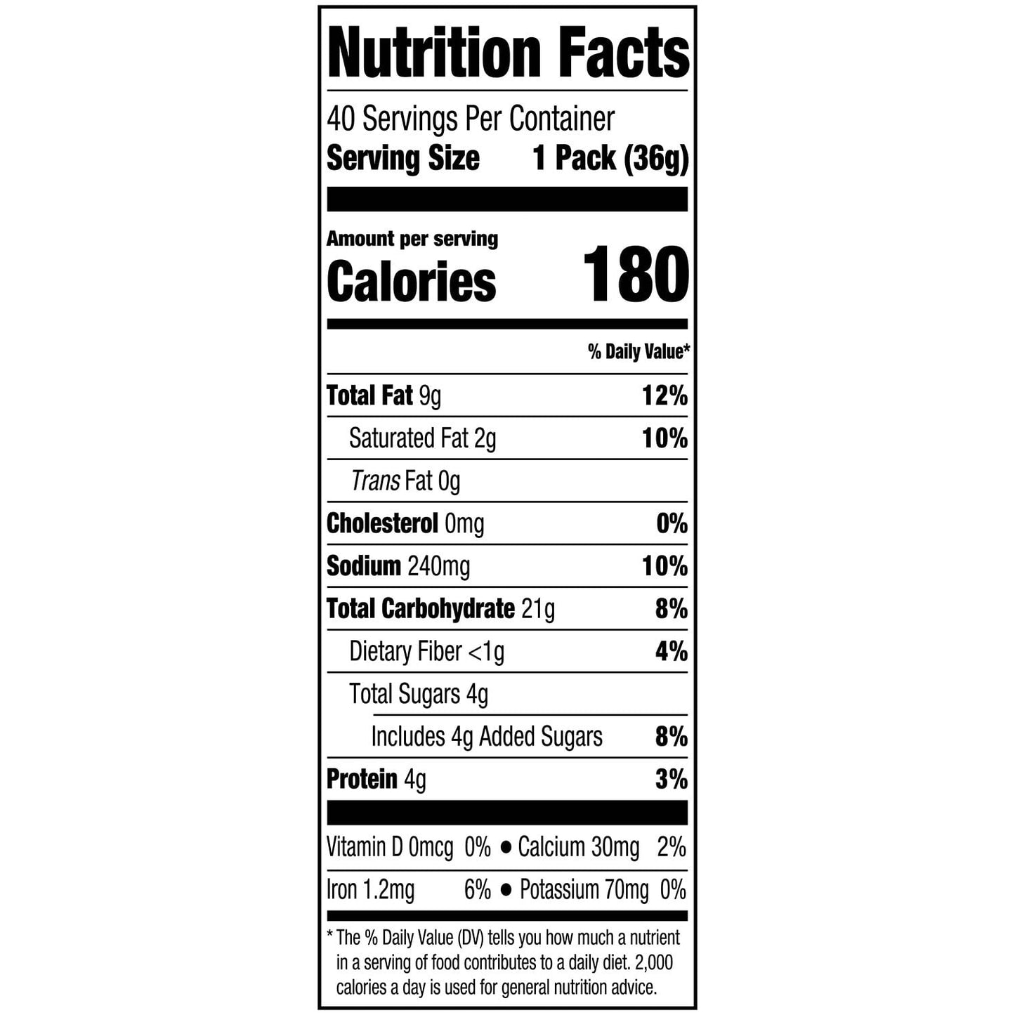 Lance Toasty Peanut Butter Sandwich Crackers, 1.29 oz., 40 pk.