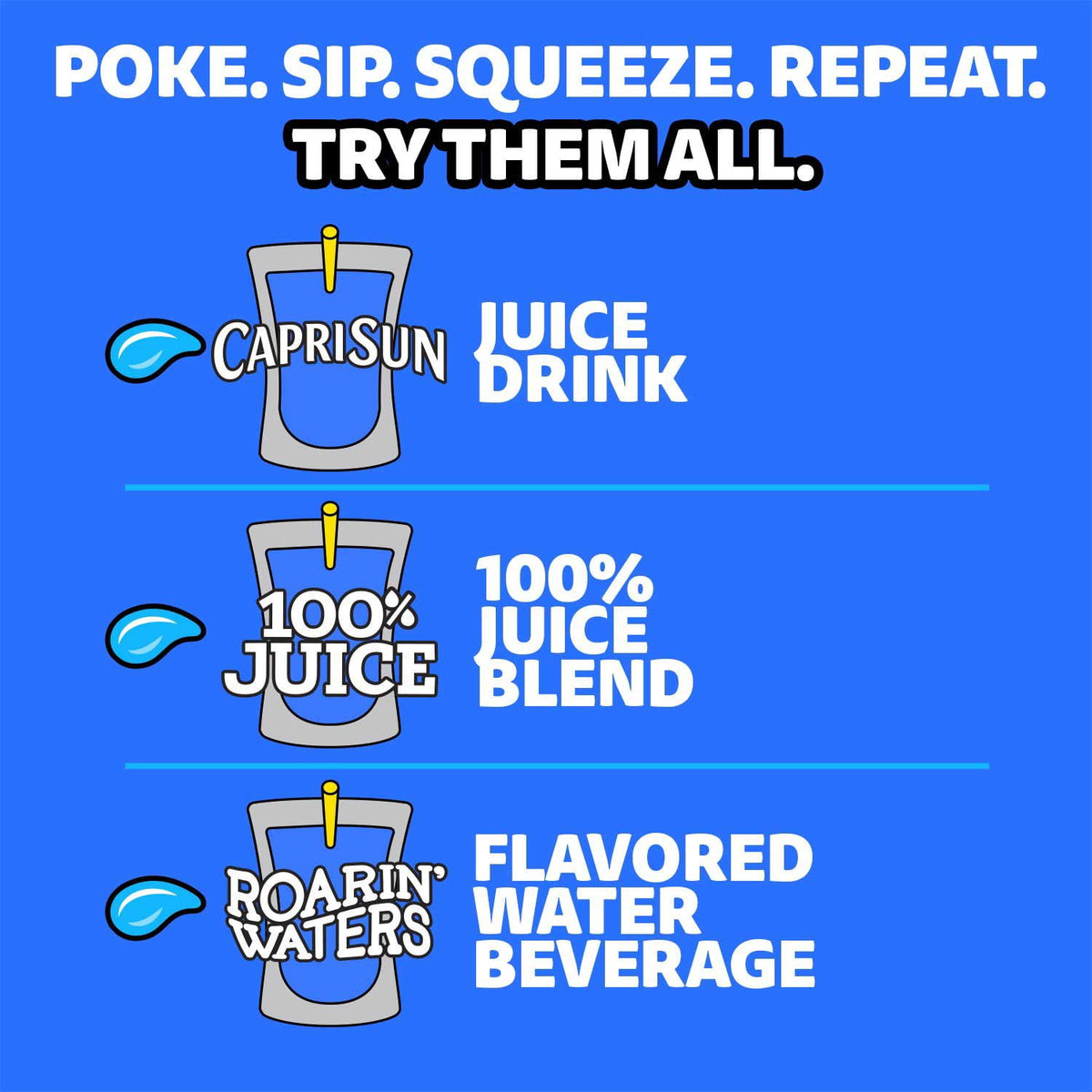 Capri Sun Variety Pack 6 fl. oz. pouches, 40 pk.