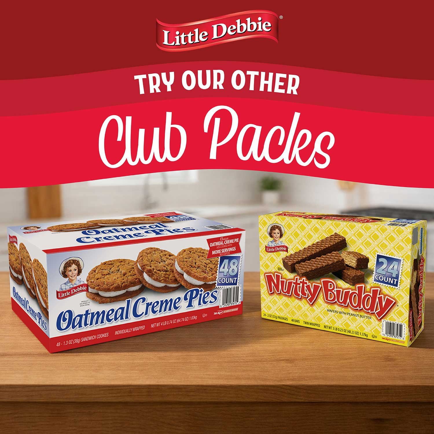 Little Debbie Nutty Buddy Bars, 2 oz., 24 pk.