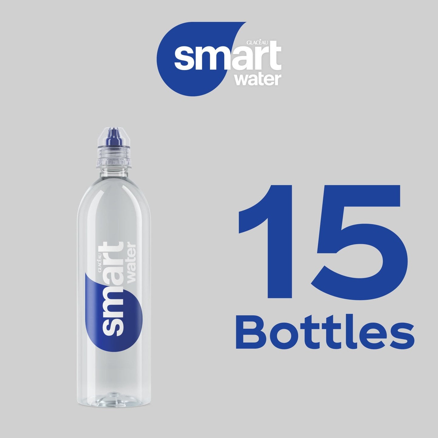 SmartWater Vapor Distilled Premium Water Bottles, 23.7 fl oz., 15 pk.