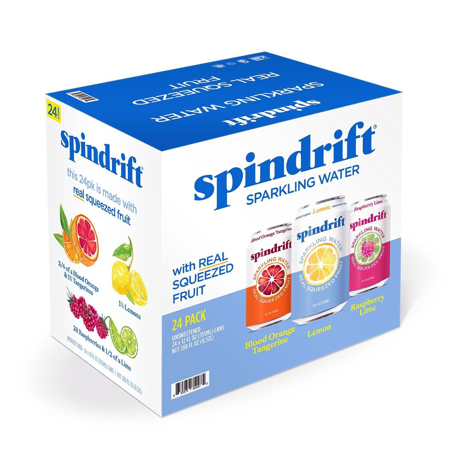 Spindrift Sparkling Water Variety Pack 12 fl. oz., 24 pk.
