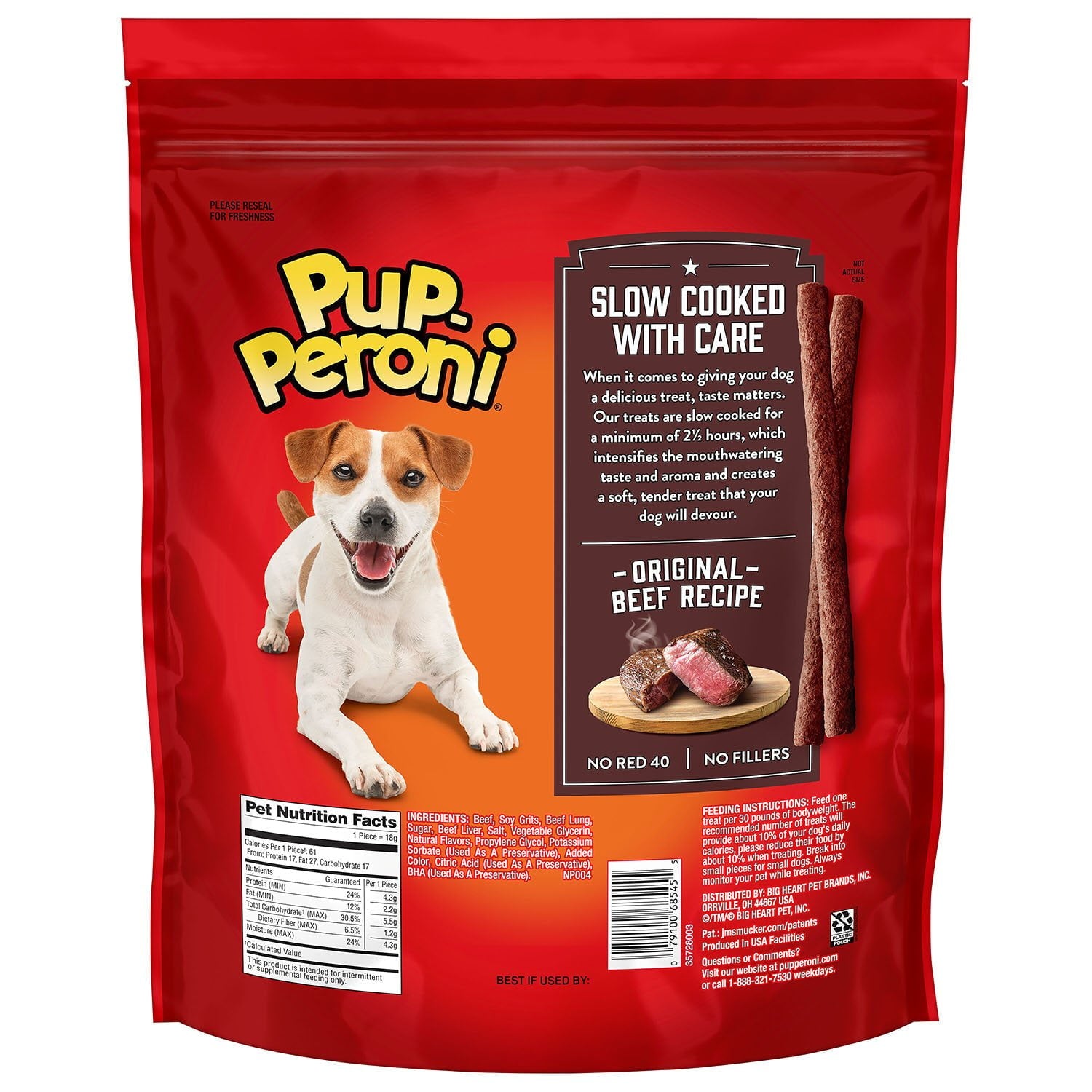 Pup-Peroni Dog Snacks, Original Beef Flavor, 46 oz.
