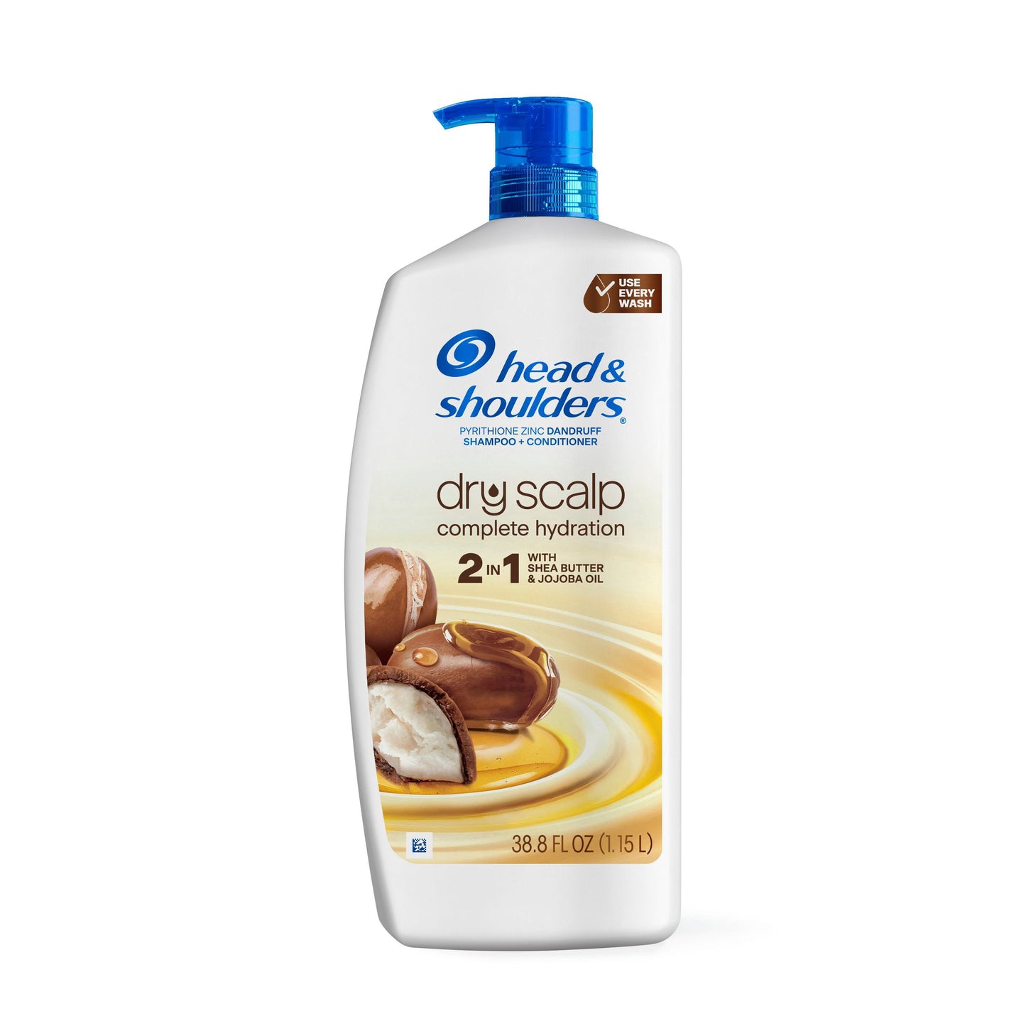 Head & Shoulders Anti-Dandruff Dry Scalp Care 2 - in - 1, Shampoo + Conditioner, Moisturizing Dry Scalp Relief, 38.8 fl. oz.