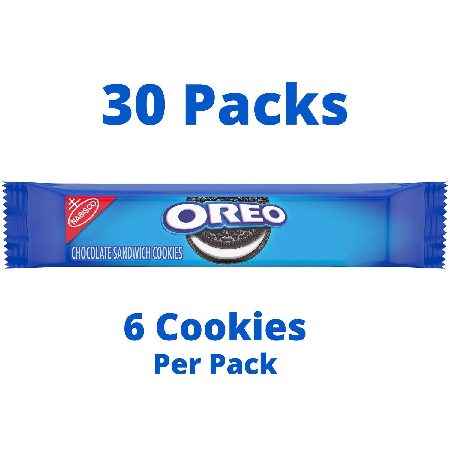 OREO Chocolate Sandwich Cookies, 2.4 oz., 30 pk.