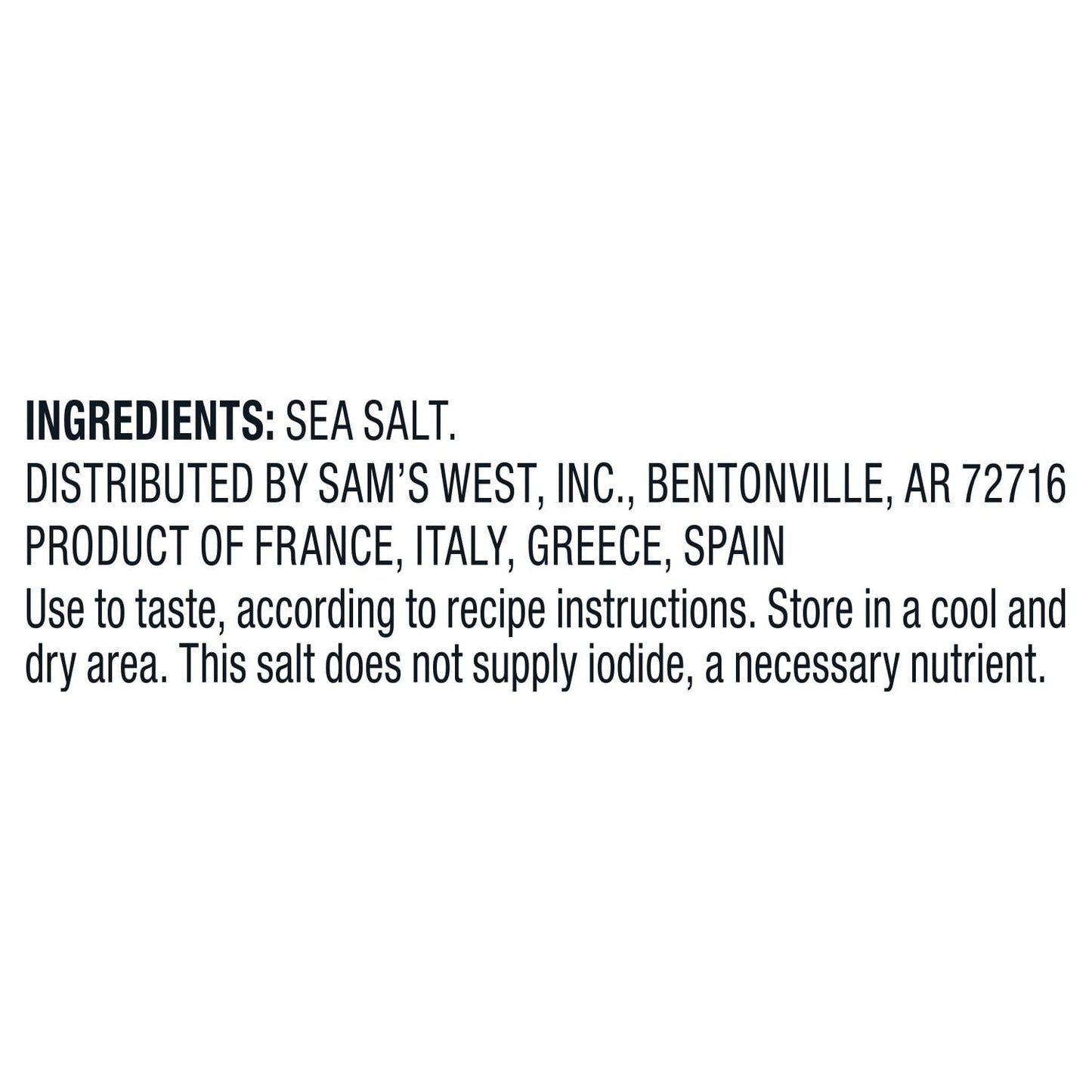 Member's Mark Mediterranean Sea Salt Grinder, 14.9 oz.