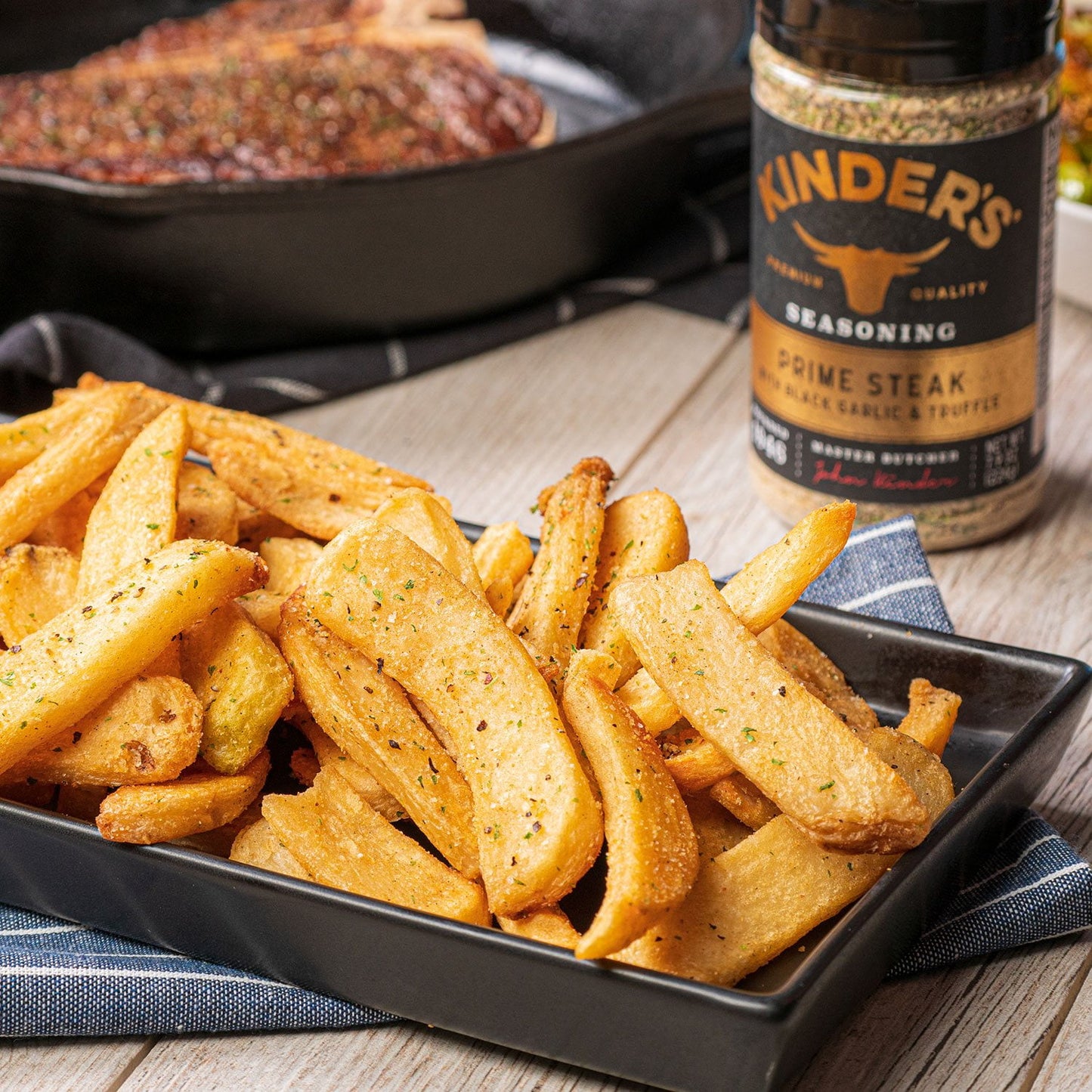 Kinder's Prime Steak with Black Garlic and Truffle Seasoning, 7.9 oz.