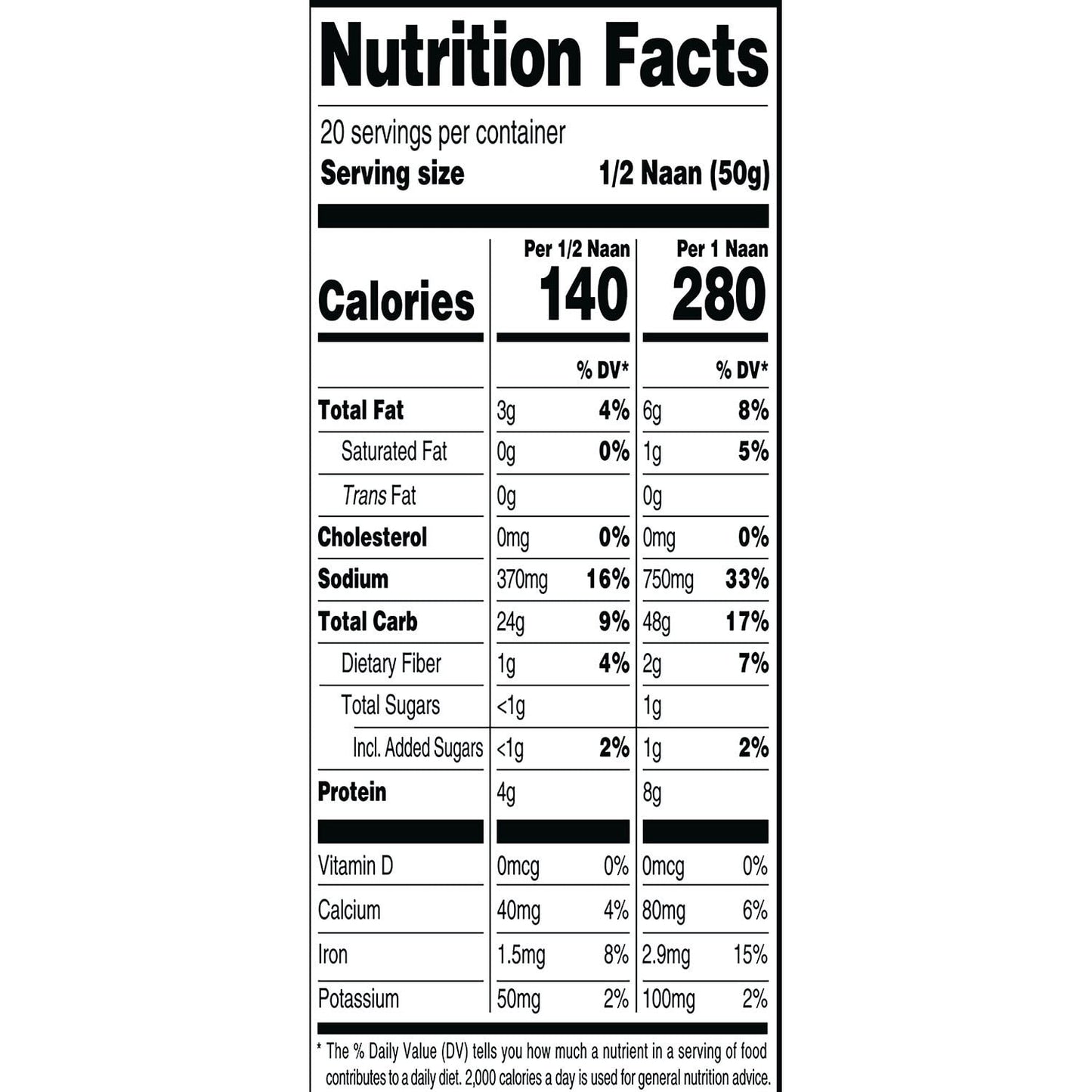 Member's Mark Original Stone Baked Naan 35.2 oz.