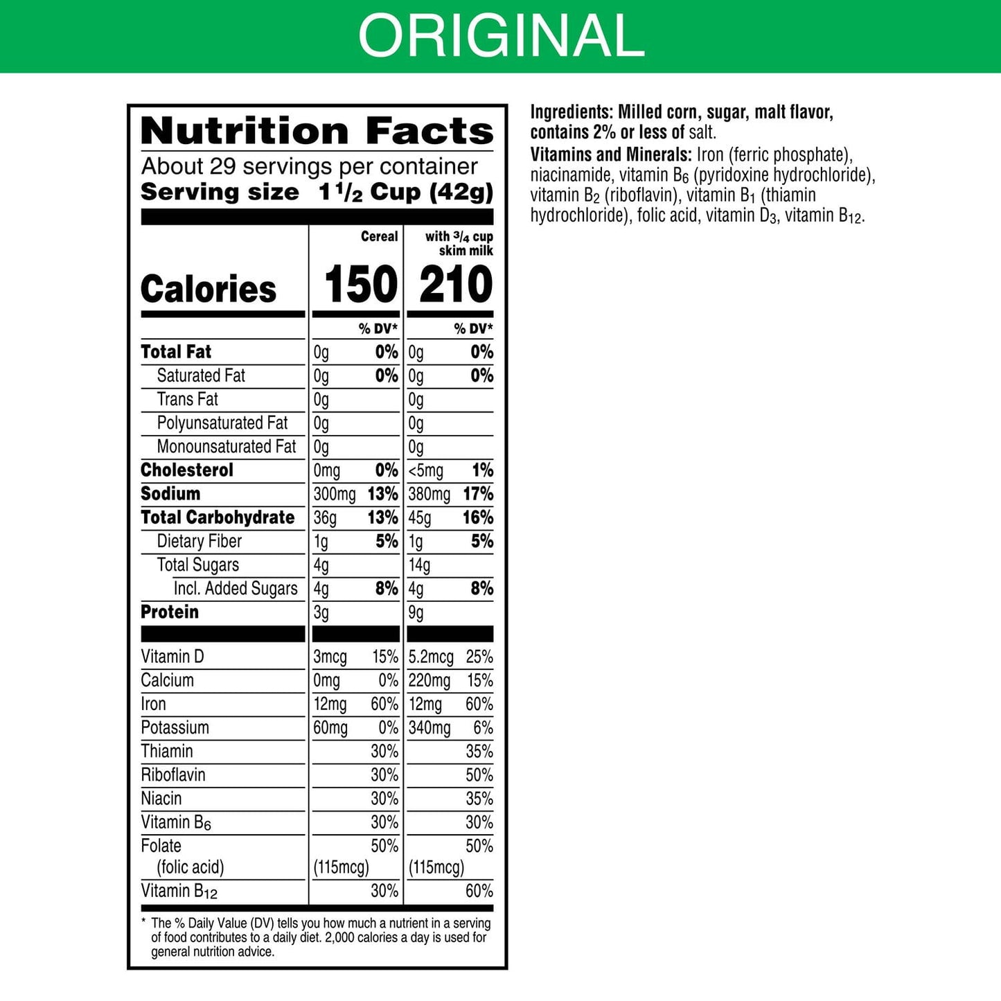 Corn Flakes Cereal, 43 oz.