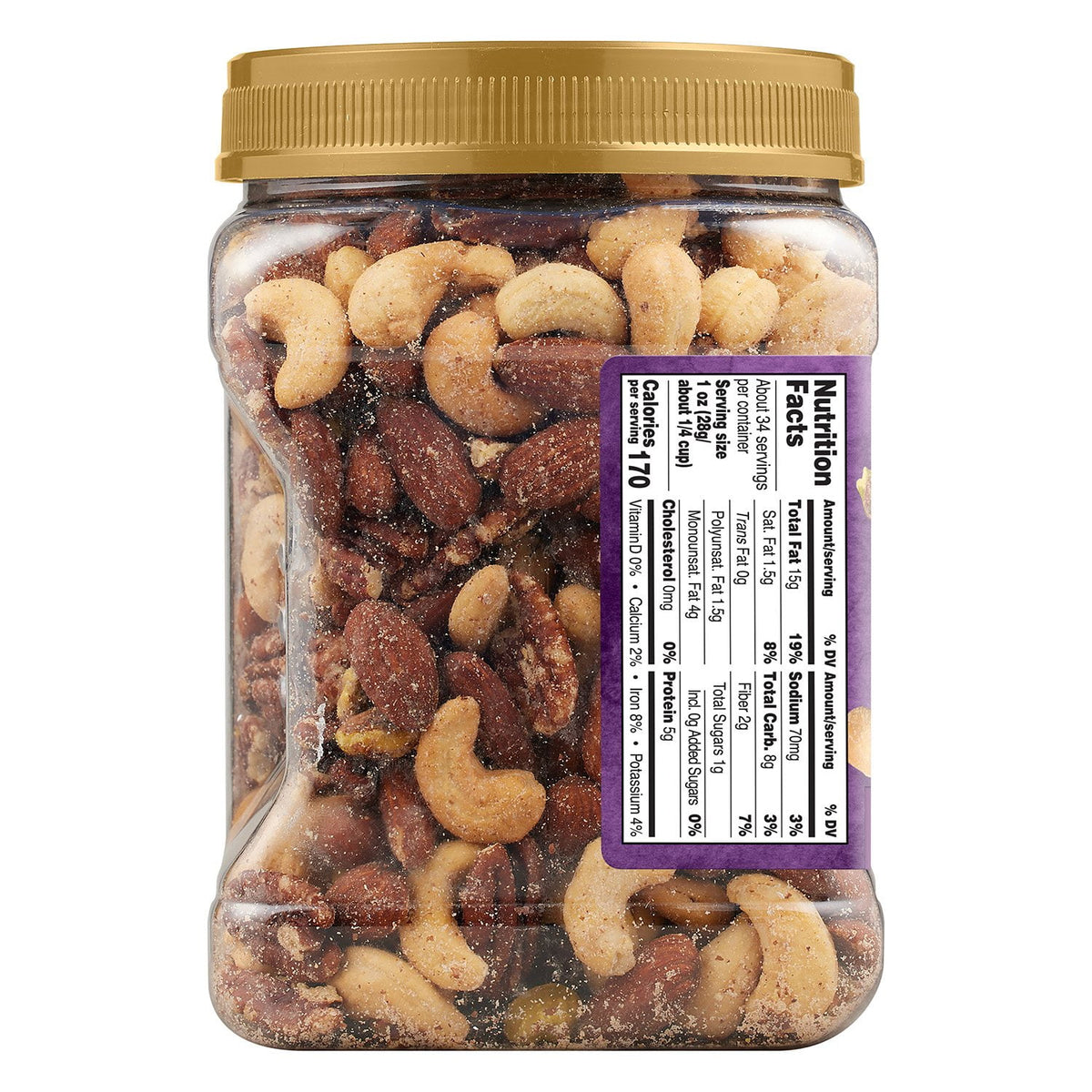 Member's Mark Deluxe Mixed Nuts with Sea Salt, 34 oz.