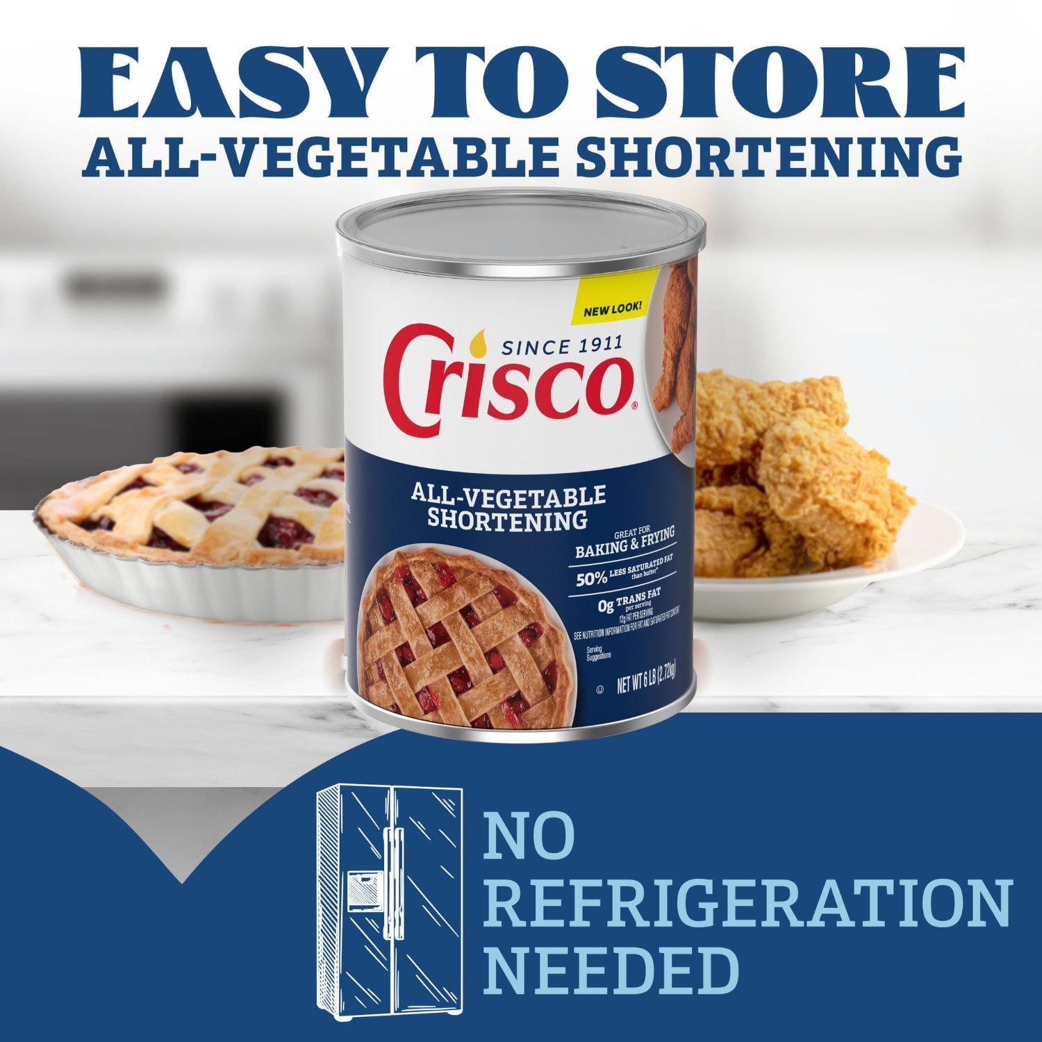 Crisco All-Vegetable Shortening, 96 oz.