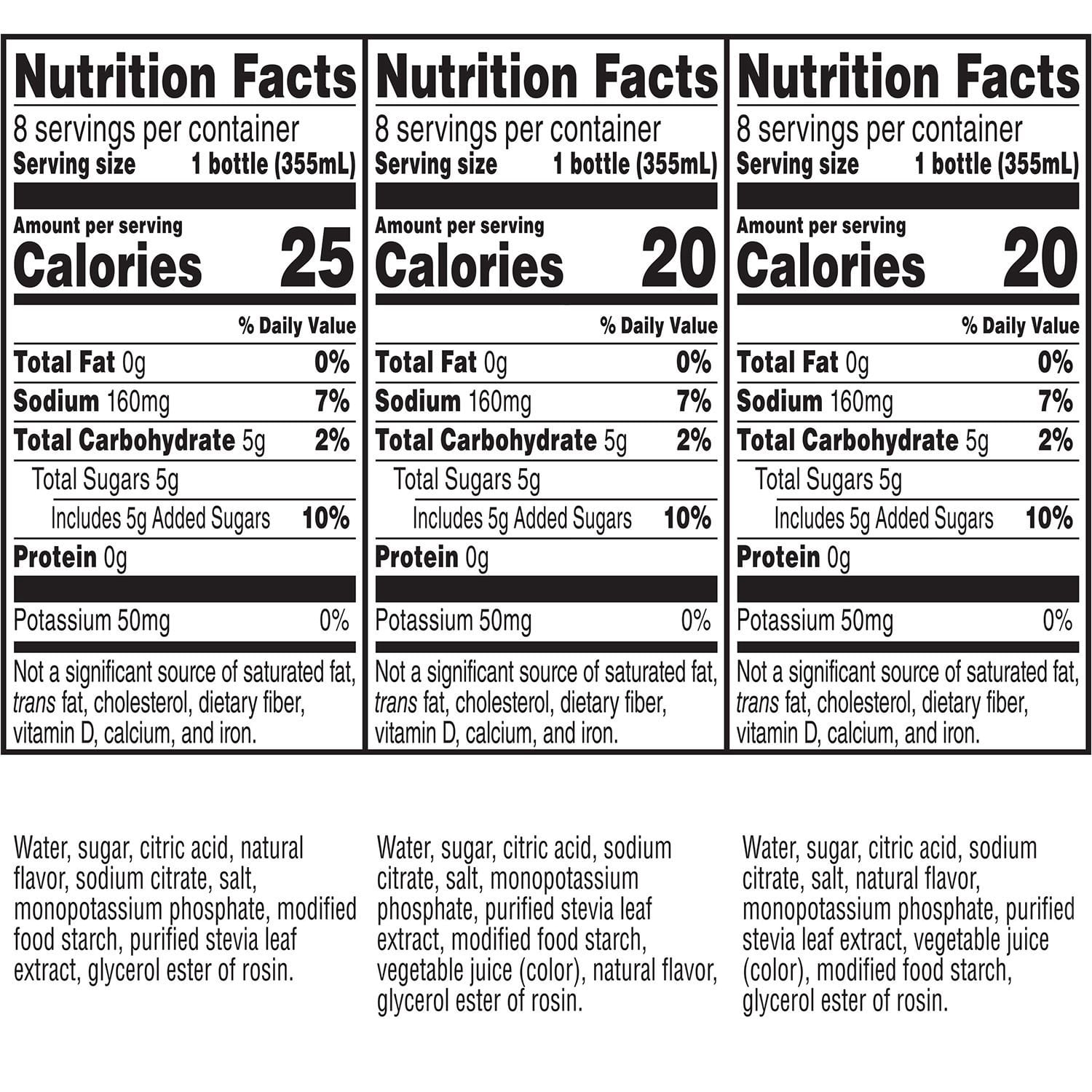 Gatorade Lower Sugar Electrolyte Beverage Variety pack, 12 fl. oz., 24 pk.