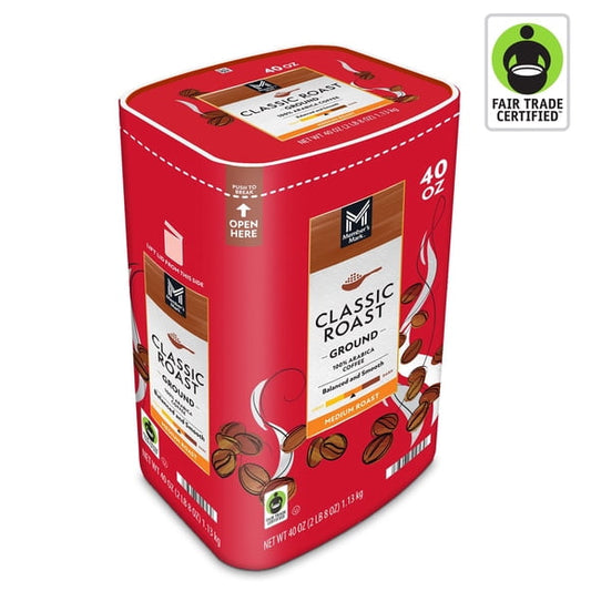 Member's Mark Classic Medium Roast Ground Coffee, 40 oz.