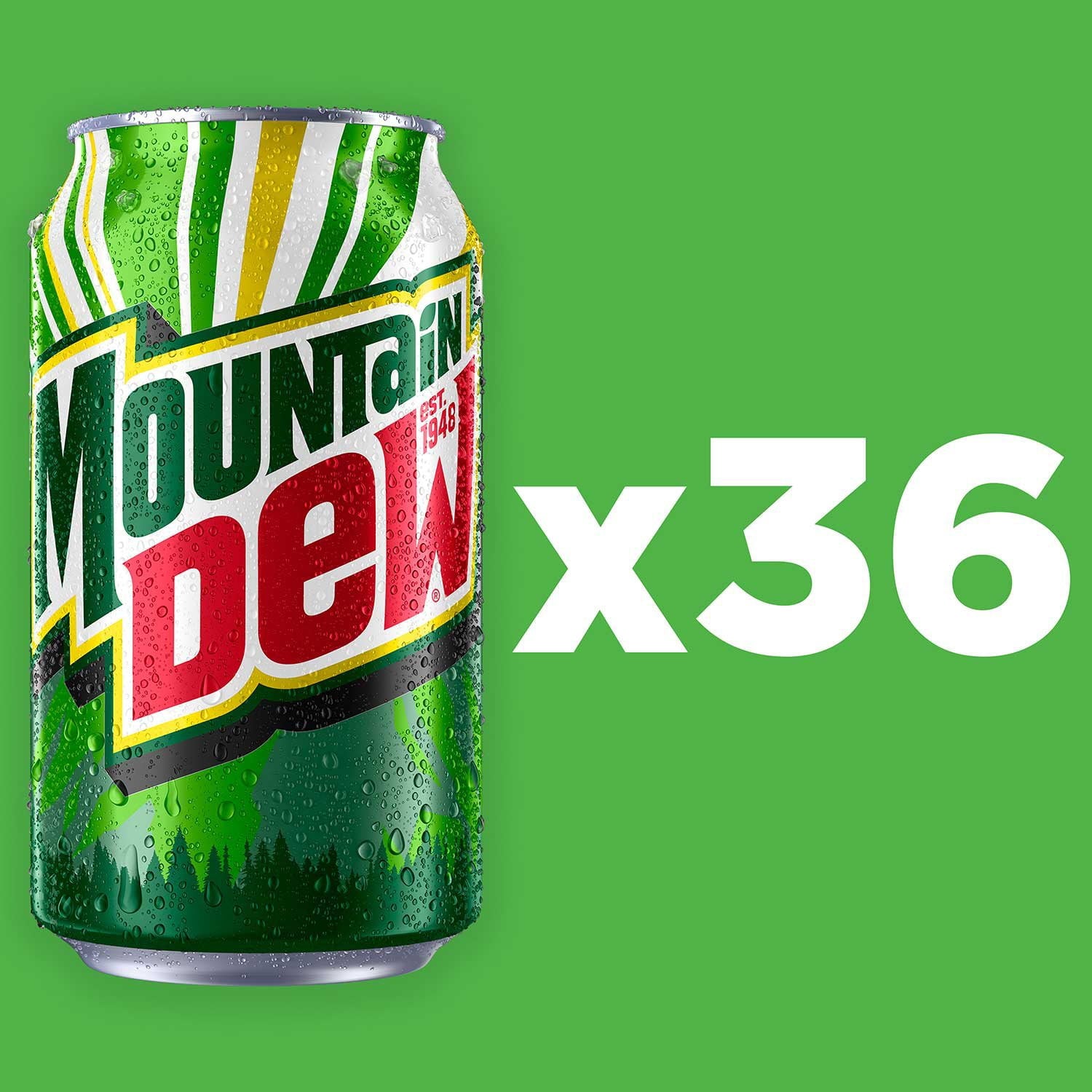 Mountain Dew 12 fl. oz. cans, 36 pk.