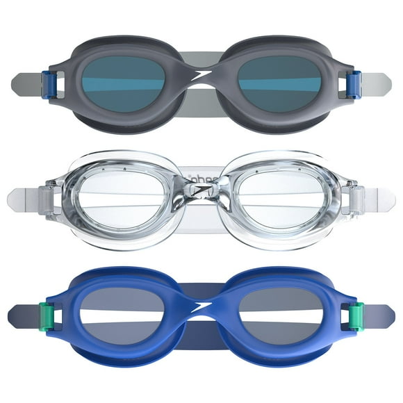 Speedo Adult Goggle, 3 Pack