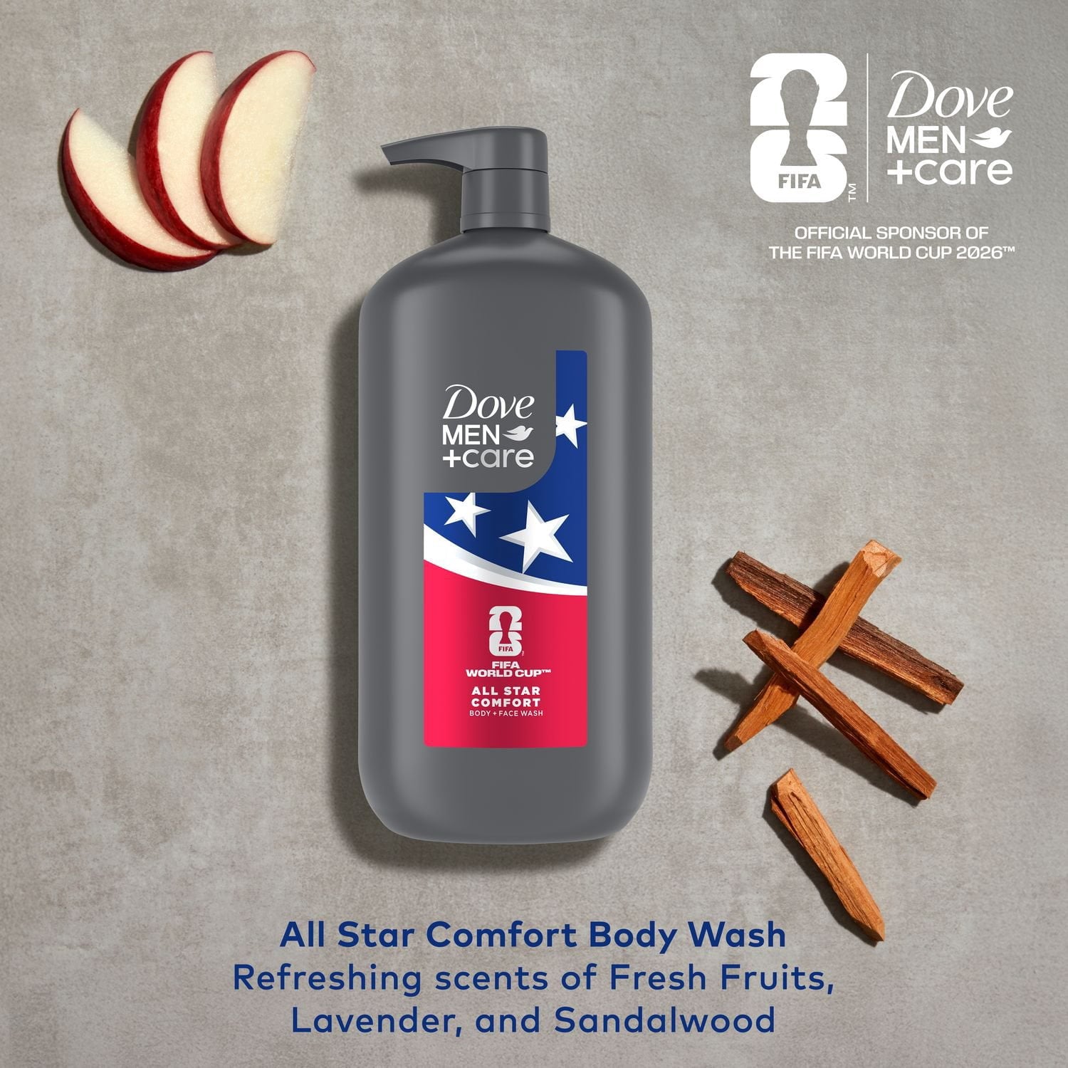 Dove Men Limited Edition FIFA All Star Body Wash, Comfort, 30 fl. oz., 2 pk.