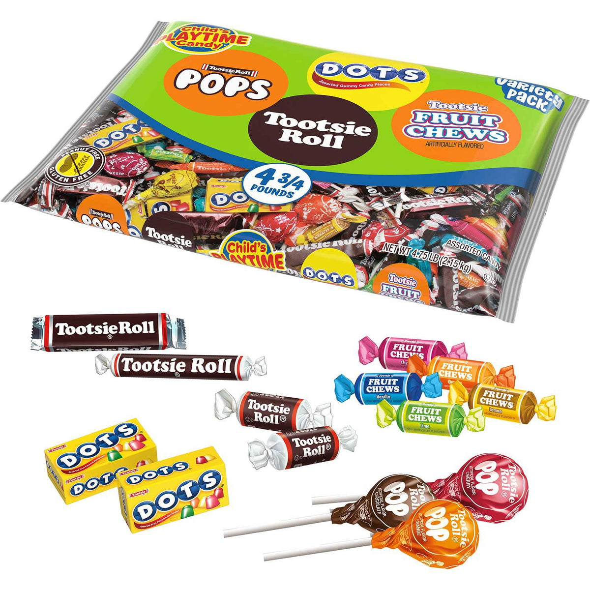 Tootsie Playtime Mix Bag, 4.75 lbs.