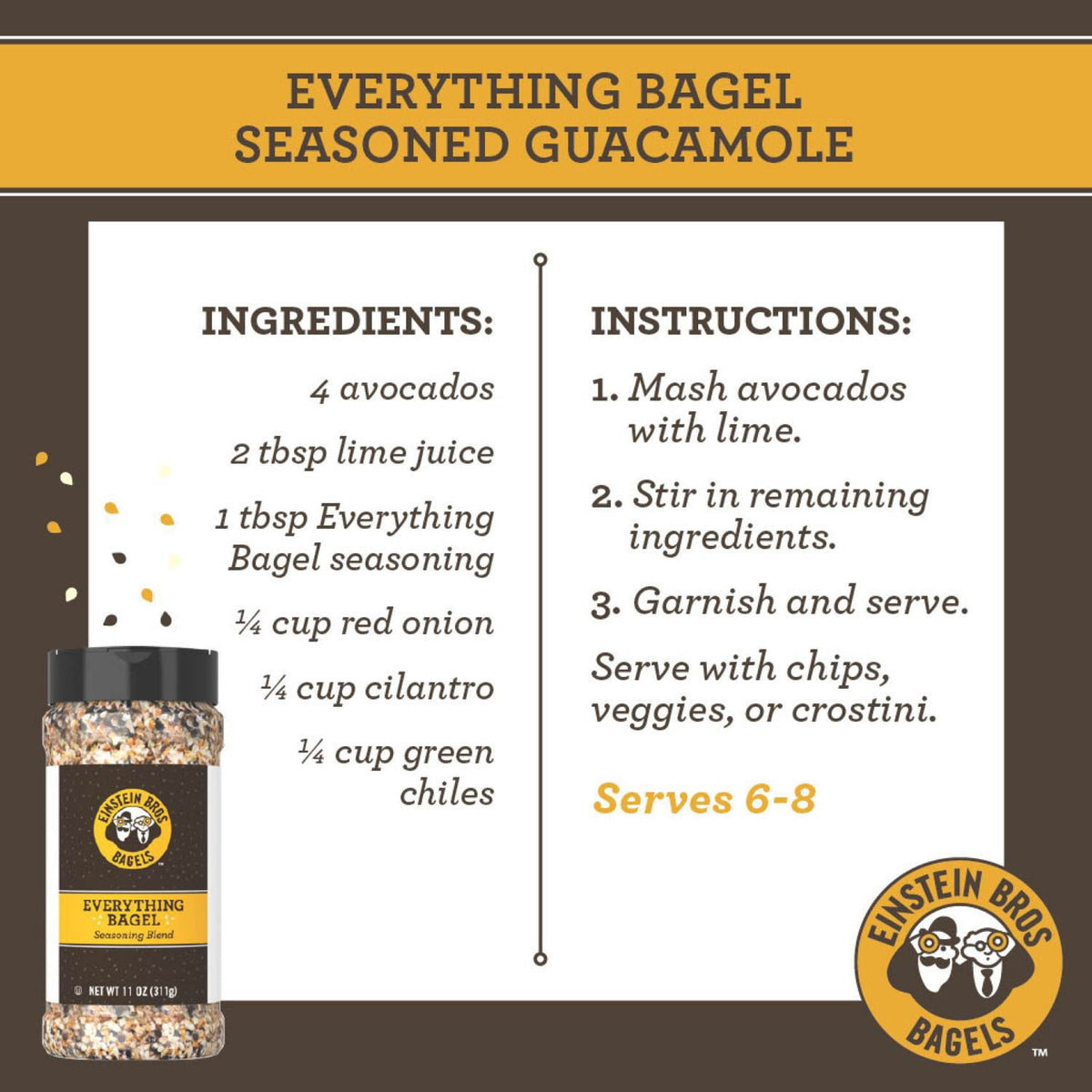Einstein Bros Everything Bagel Seasoning, 11 oz.