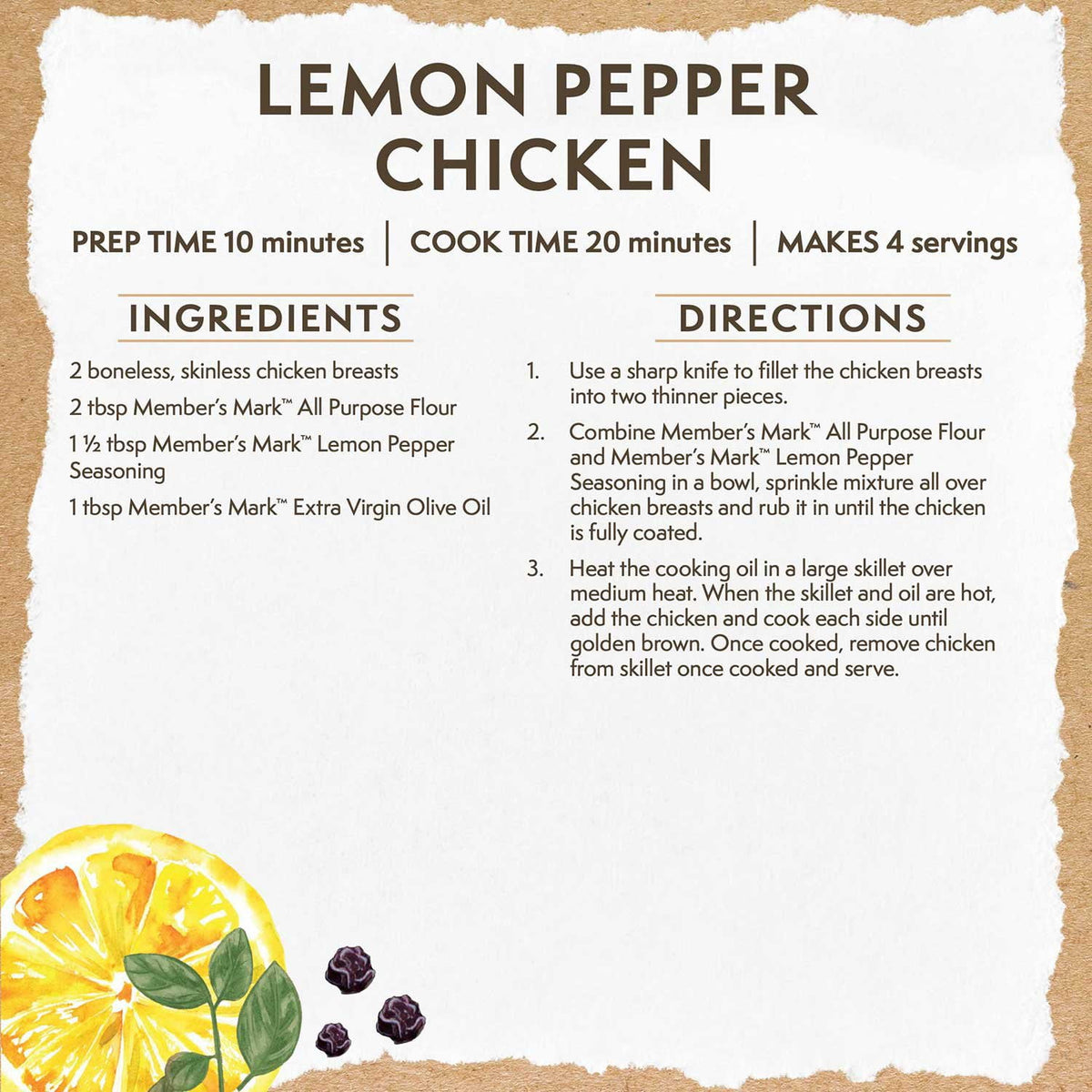 Member’s Mark Lemon Pepper Seasoning, 31 oz.