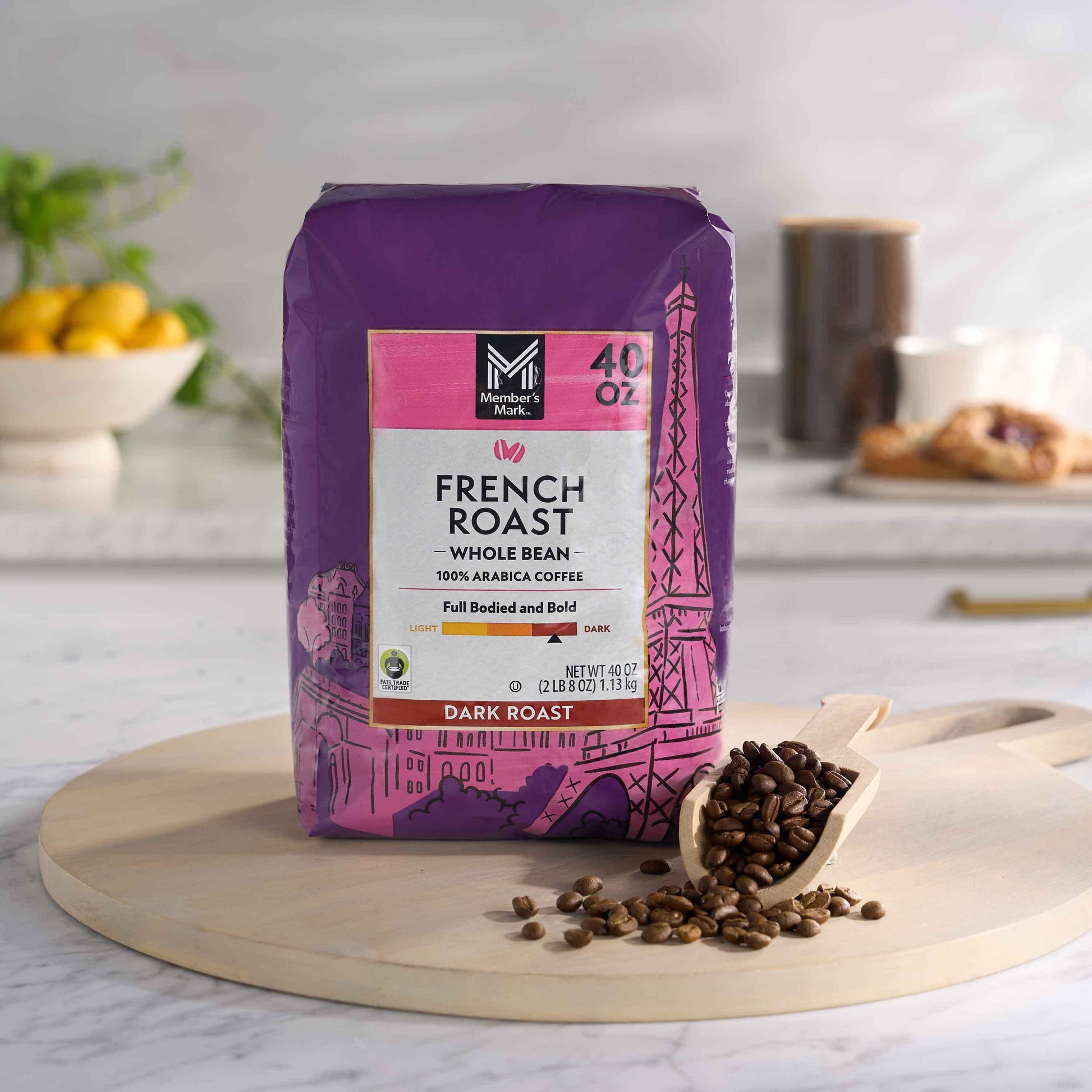 Member's Mark French Roast Whole Bean Coffee, 40 oz.