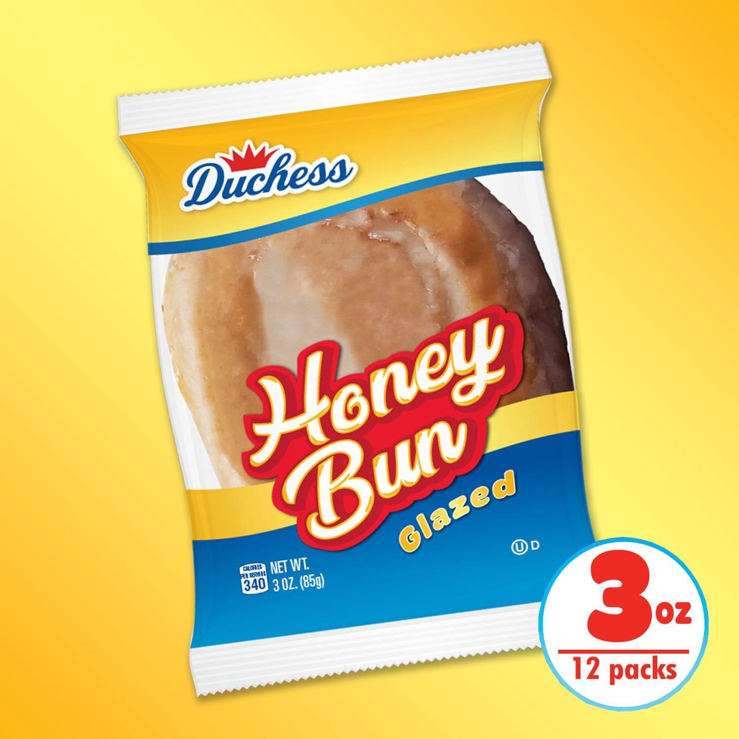 Duchess Honey Buns, 3 oz., 12 pk.